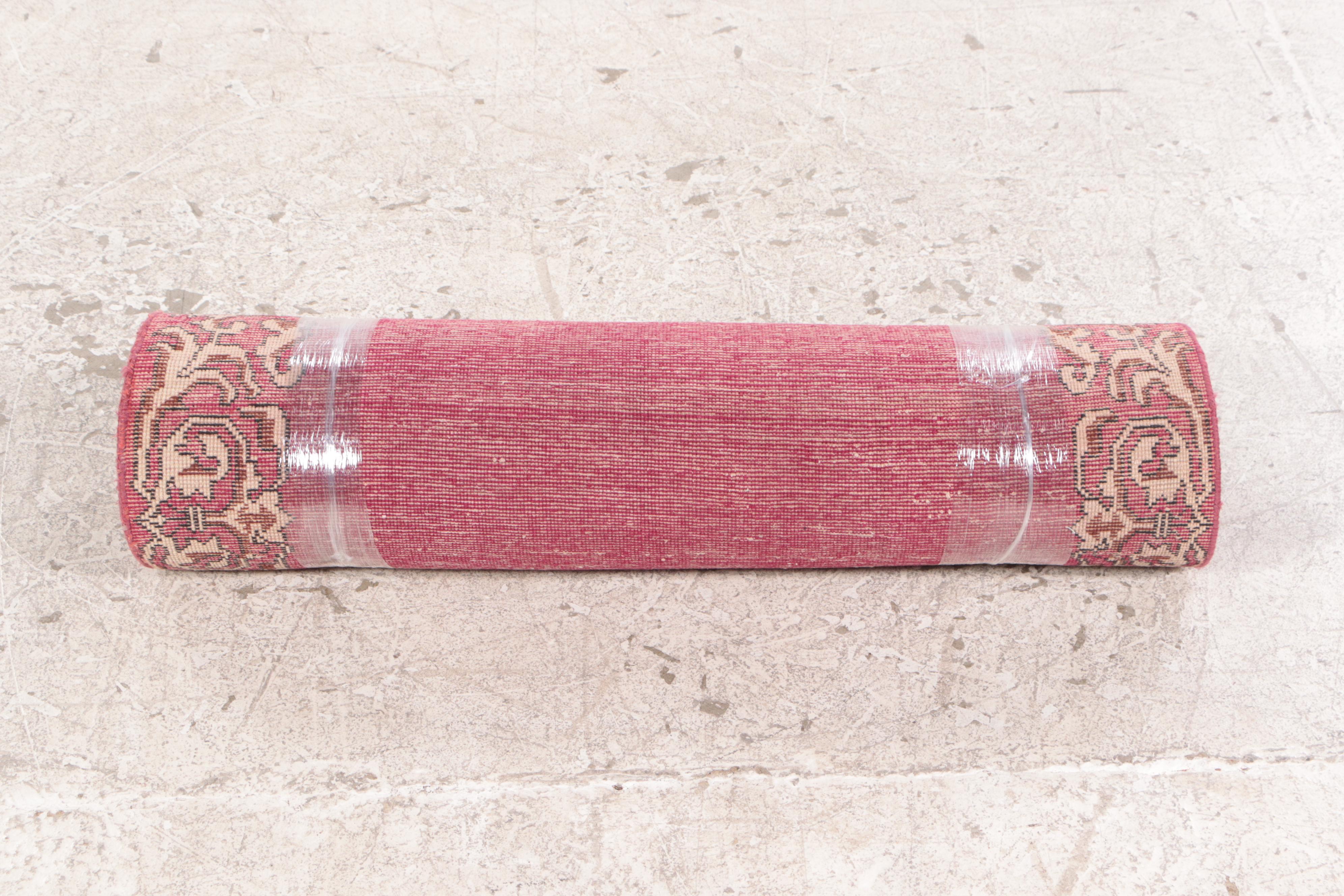 3'3 x 12'8 Hand-Knotted Chinese Art Deco Style Long Rug