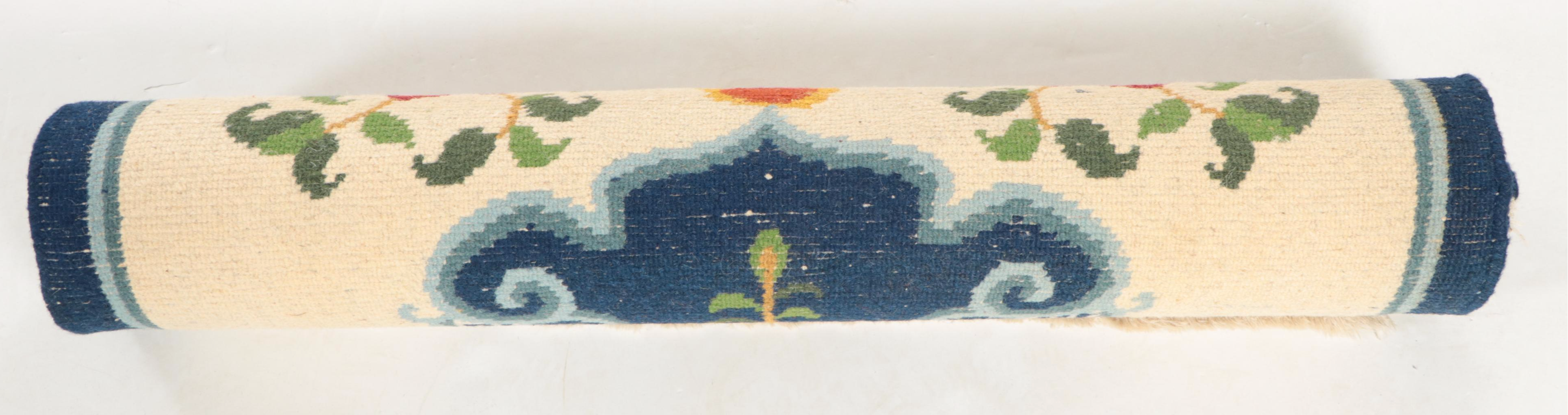 3' x 6'4 Hand-Knotted Chinese Nichols Style Area Rug