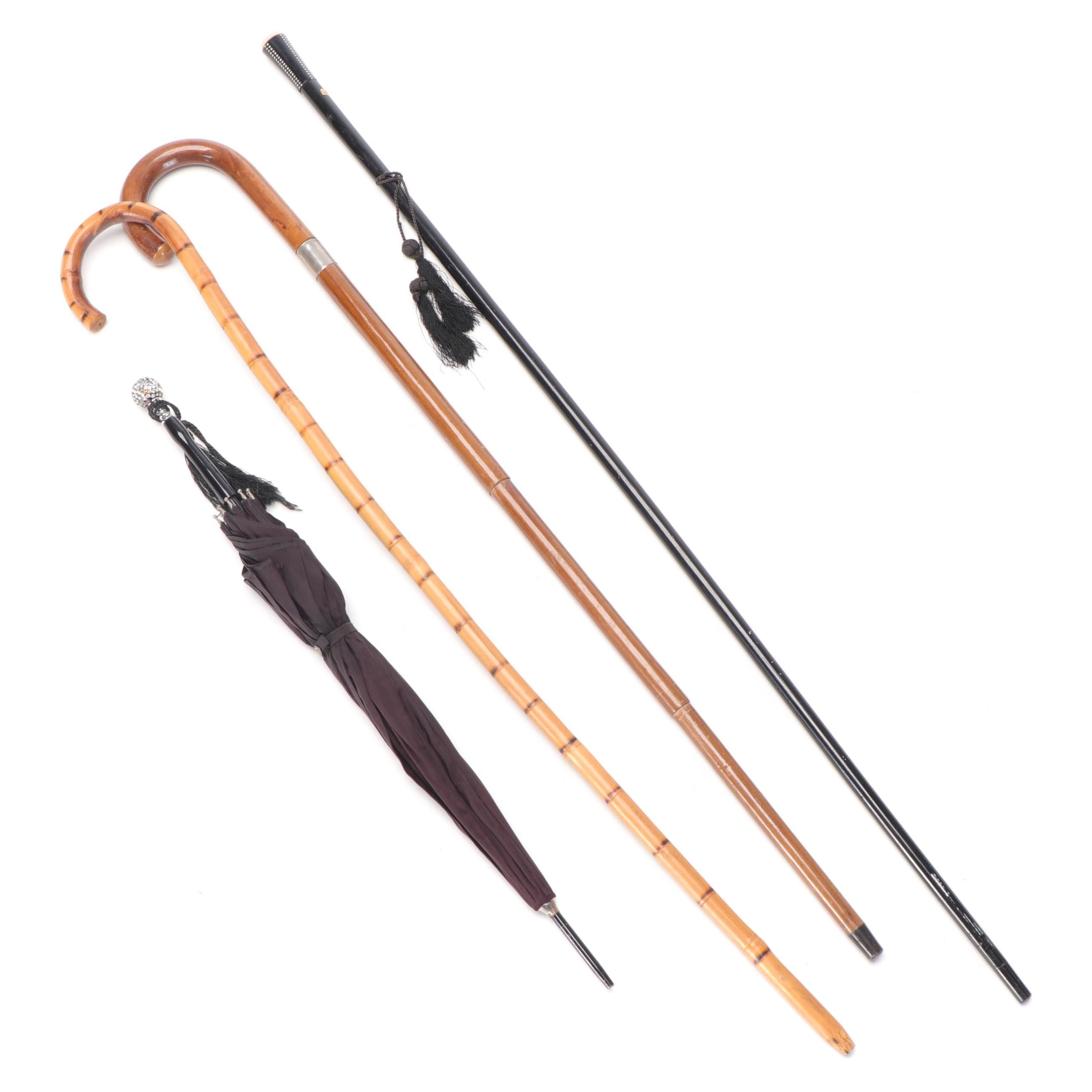 John Howell London Walking Stick, Other Umbrella/Cane, Bamboo Cane and Parasol