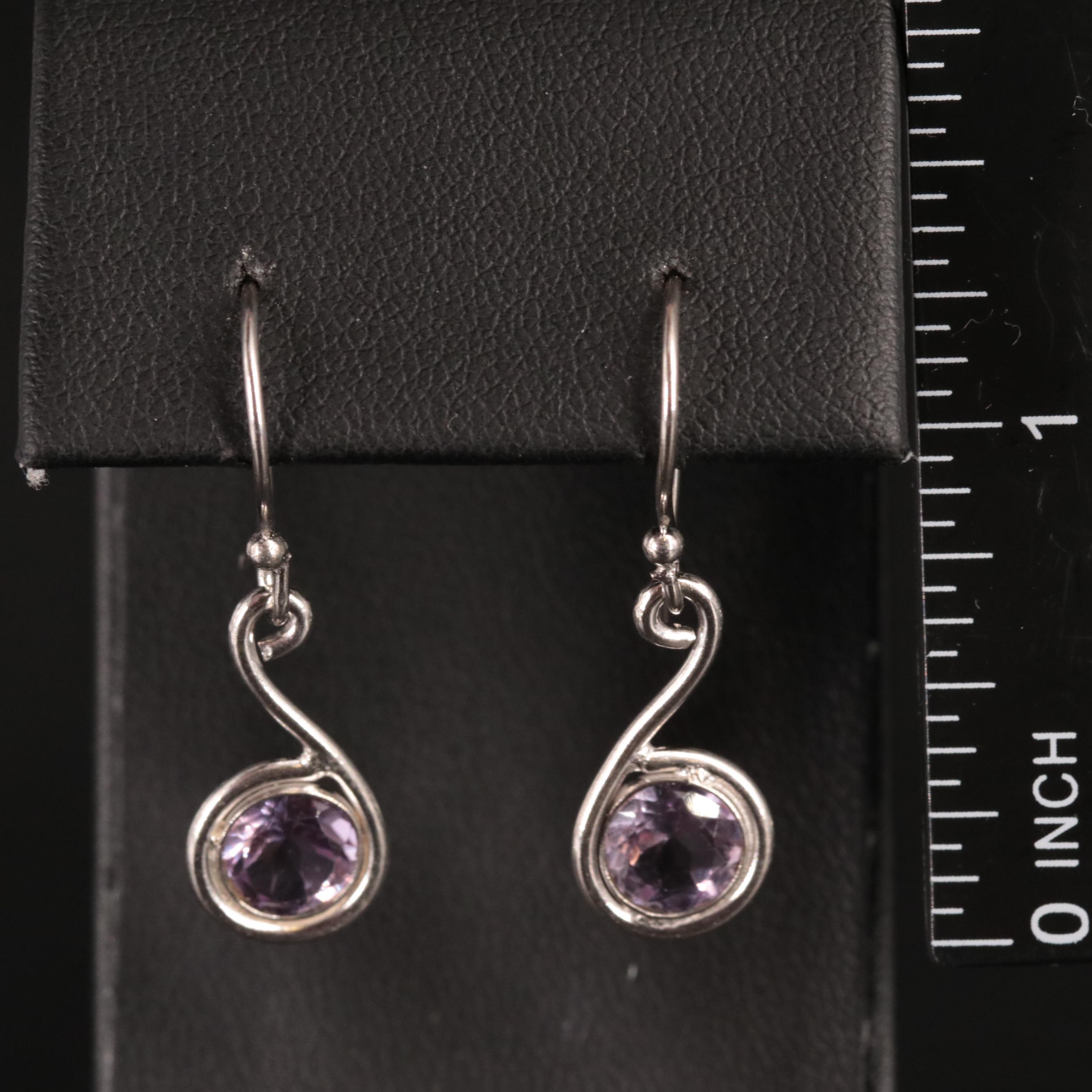 Gemstone Drop Earrings