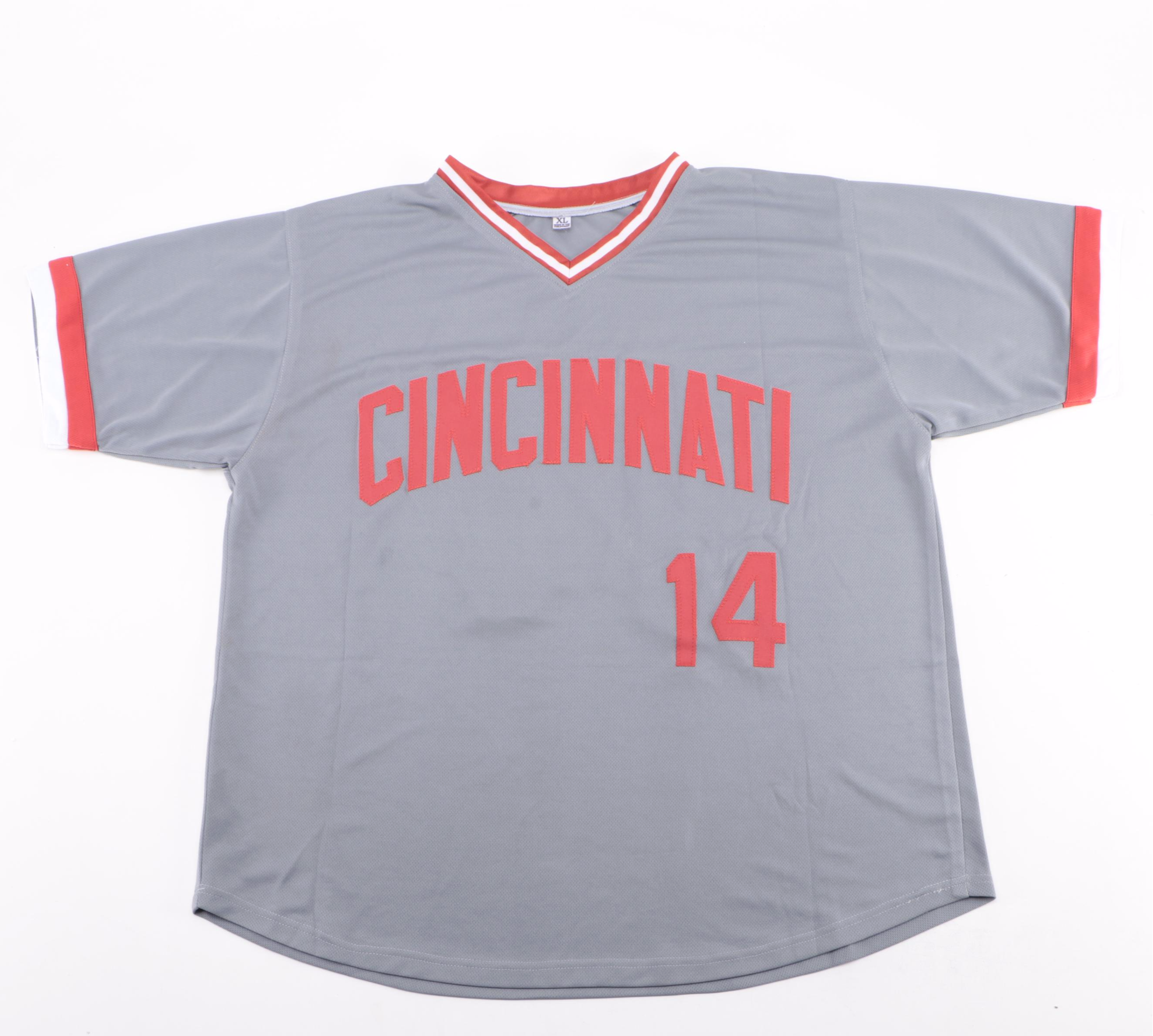 Cincinnati Reds Pete Rose Signed Baseball Jersey