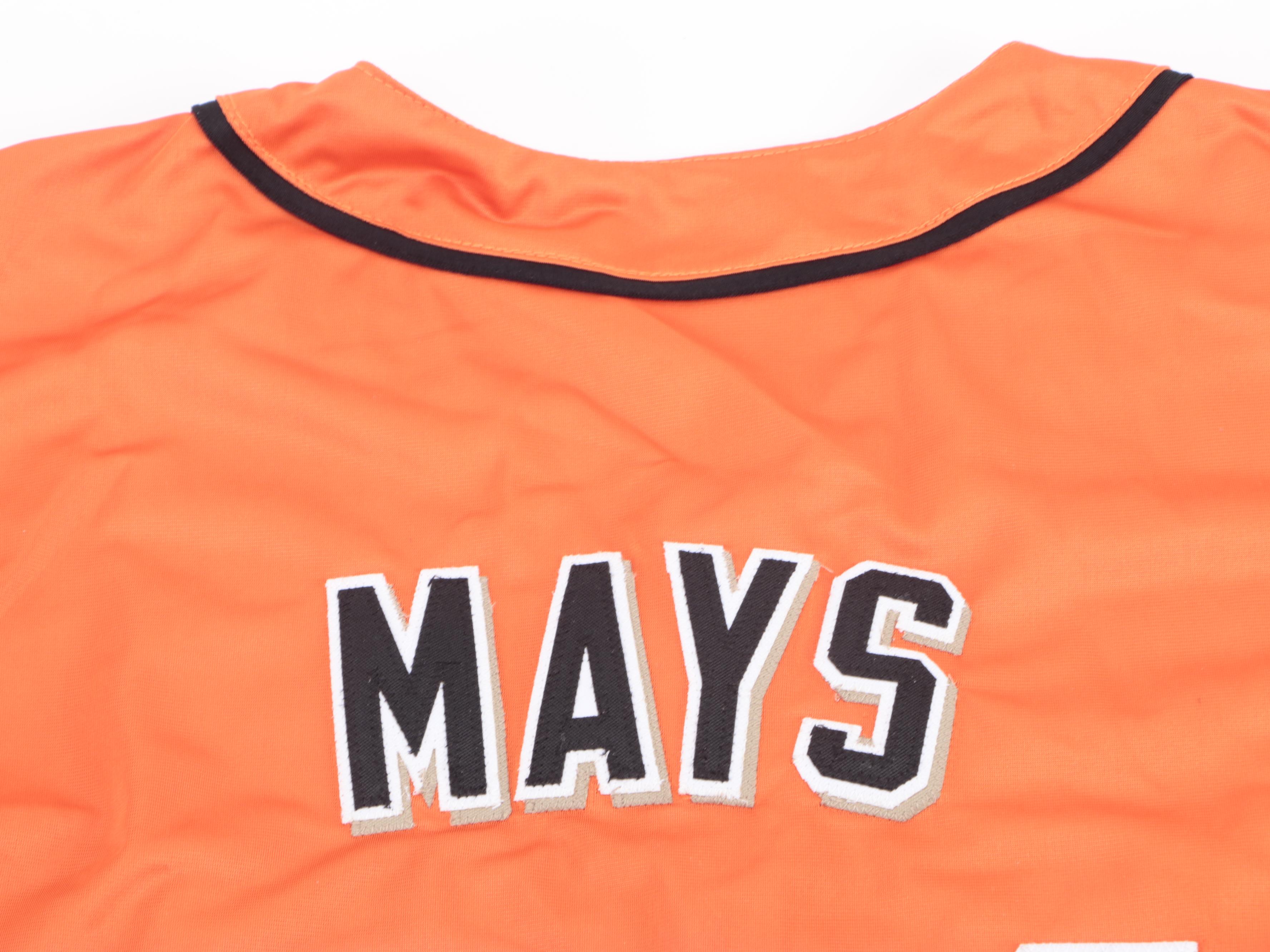 San Francisco Giants Willie Mays Signed Baseball Jersey