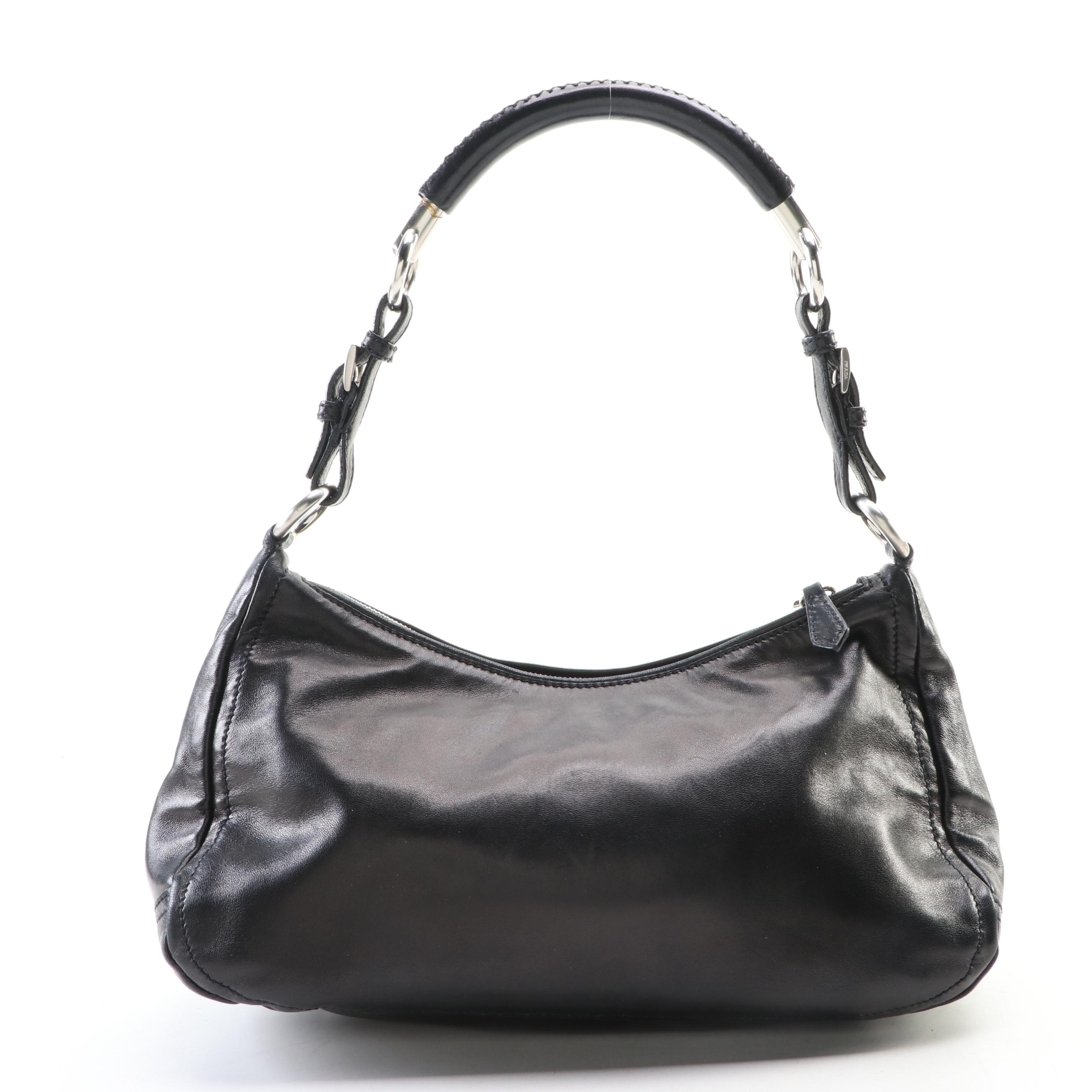 Prada Baguette in Black Leather