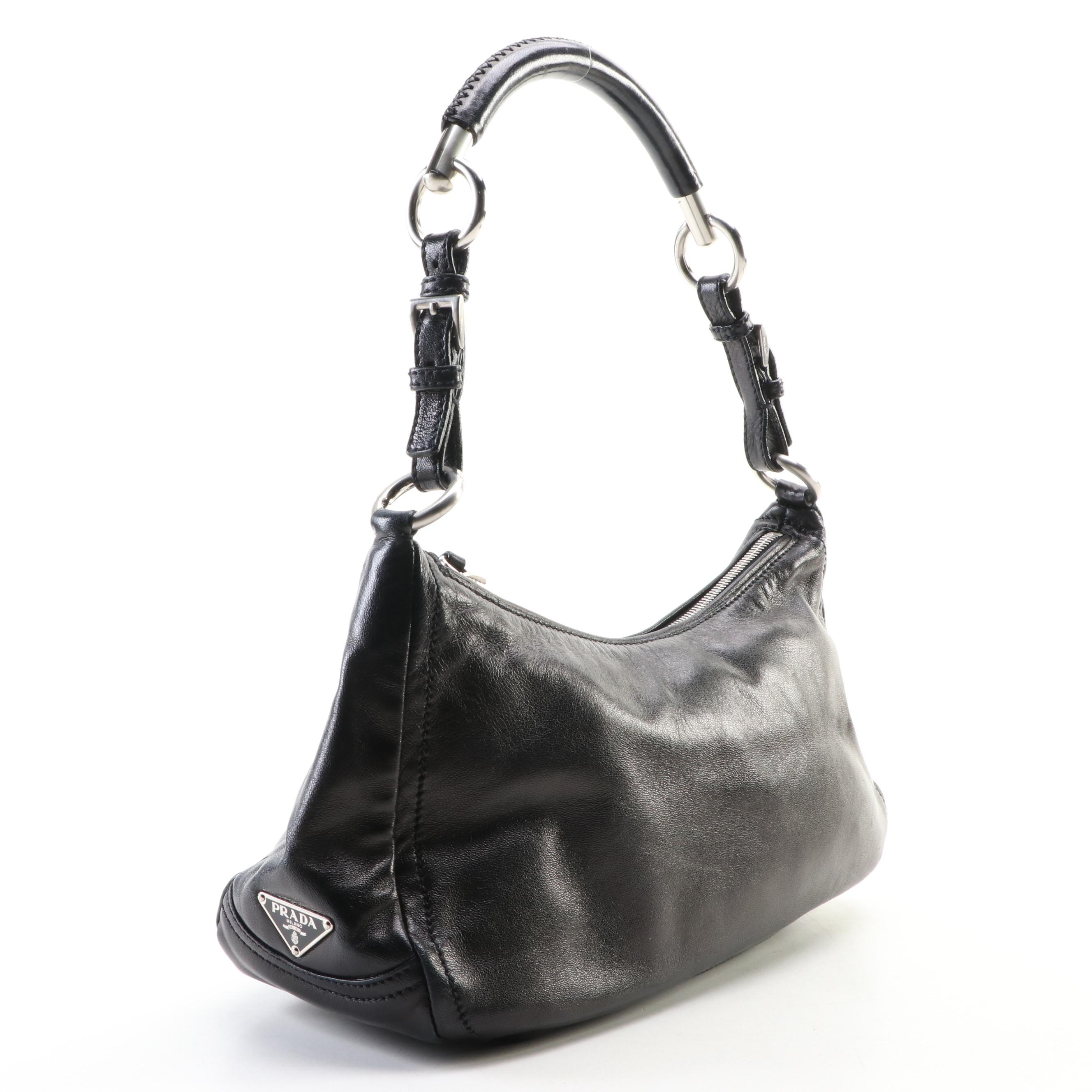 Prada Baguette in Black Leather