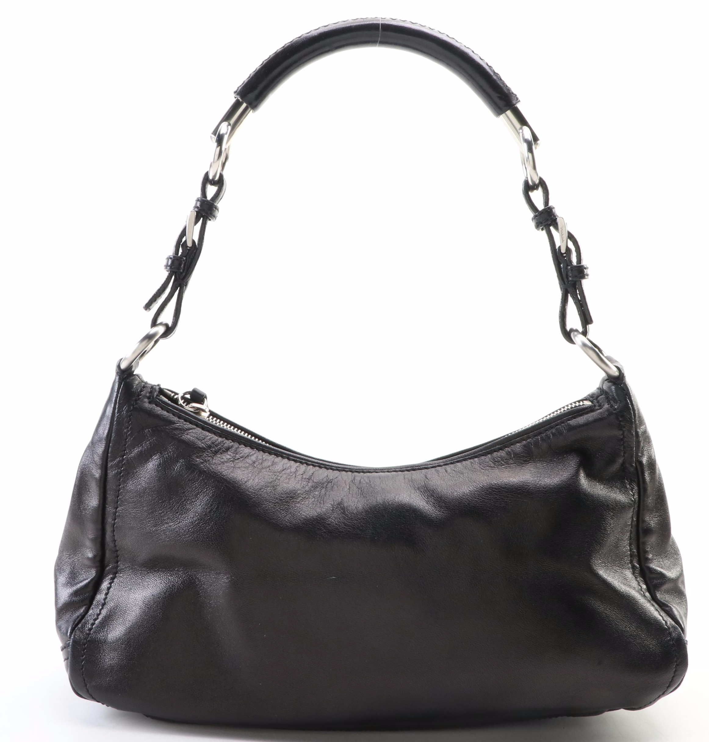Prada Baguette in Black Leather