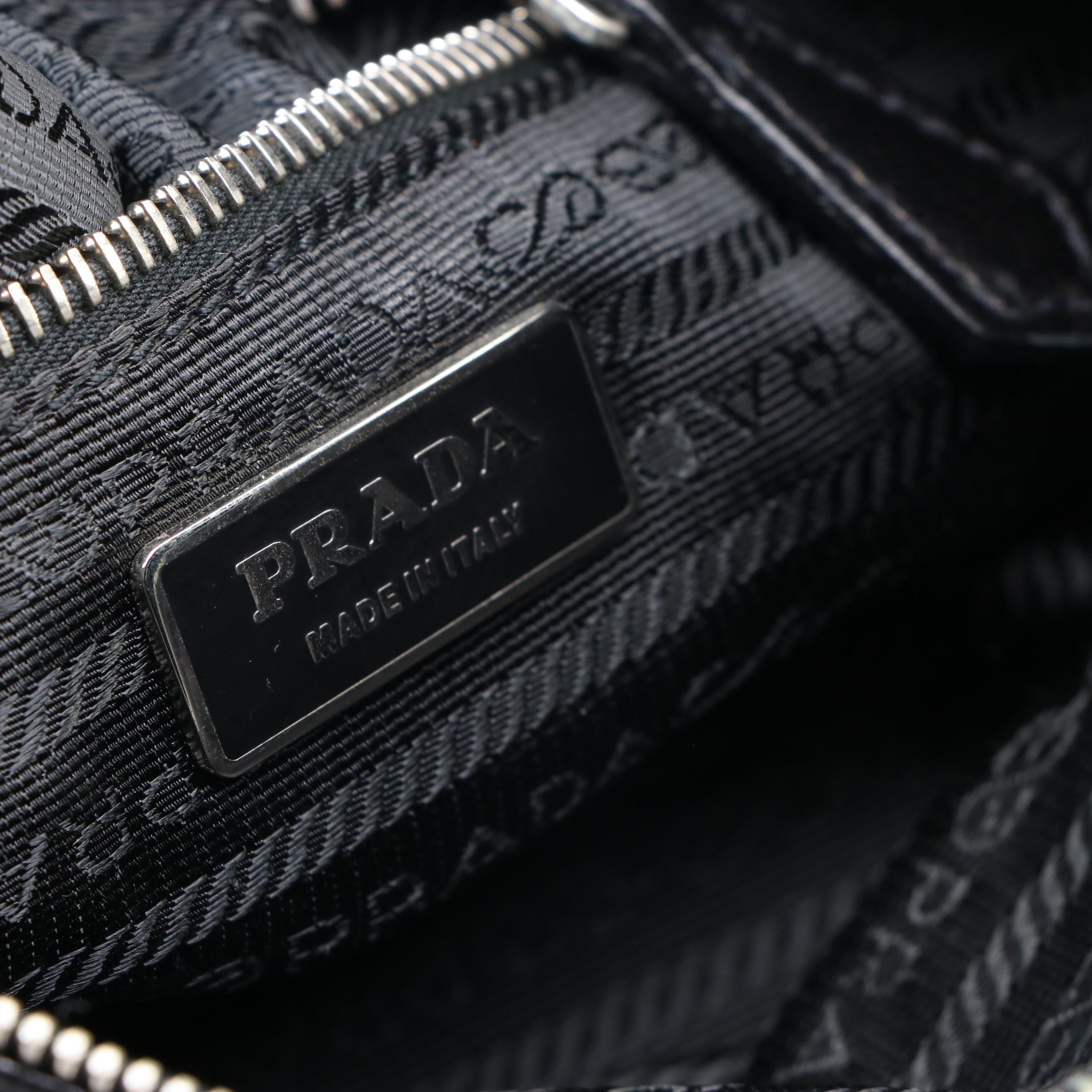 Prada Baguette in Black Leather