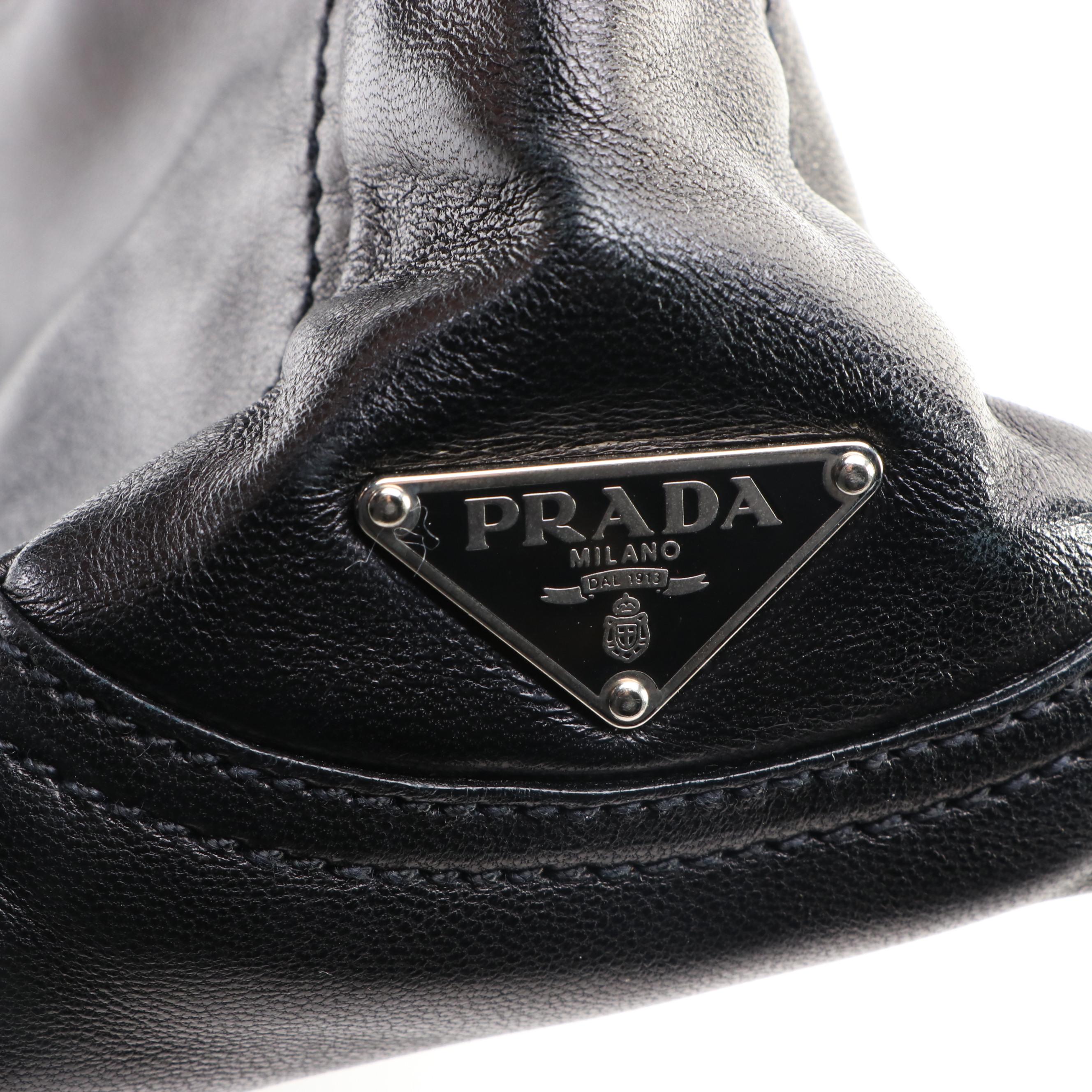 Prada Baguette in Black Leather