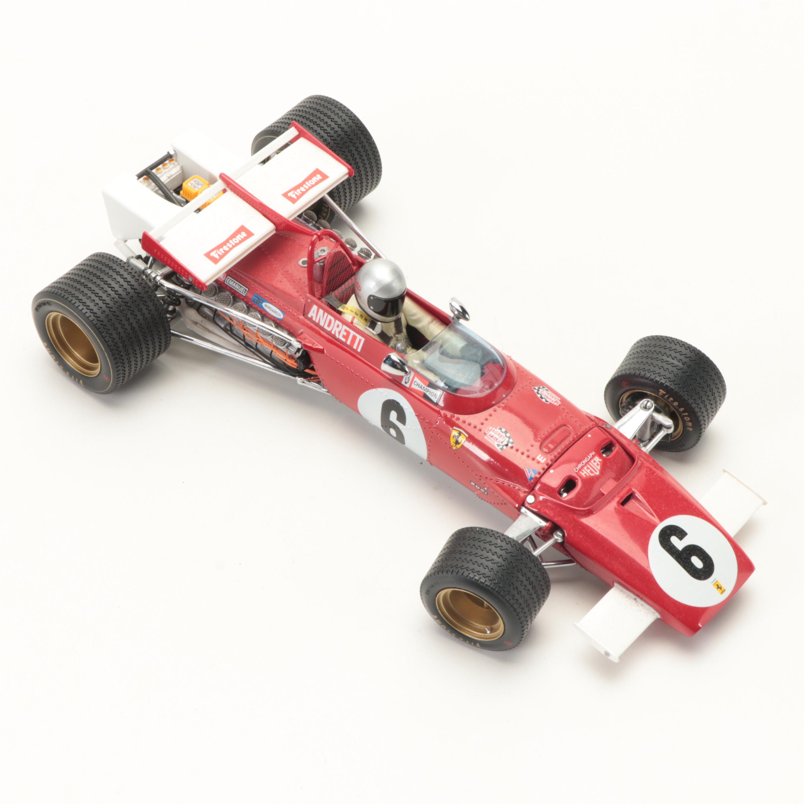Exoto Grand Prix Classics Mario Andretti 1971 Ferrari 312B Diecast Race Car