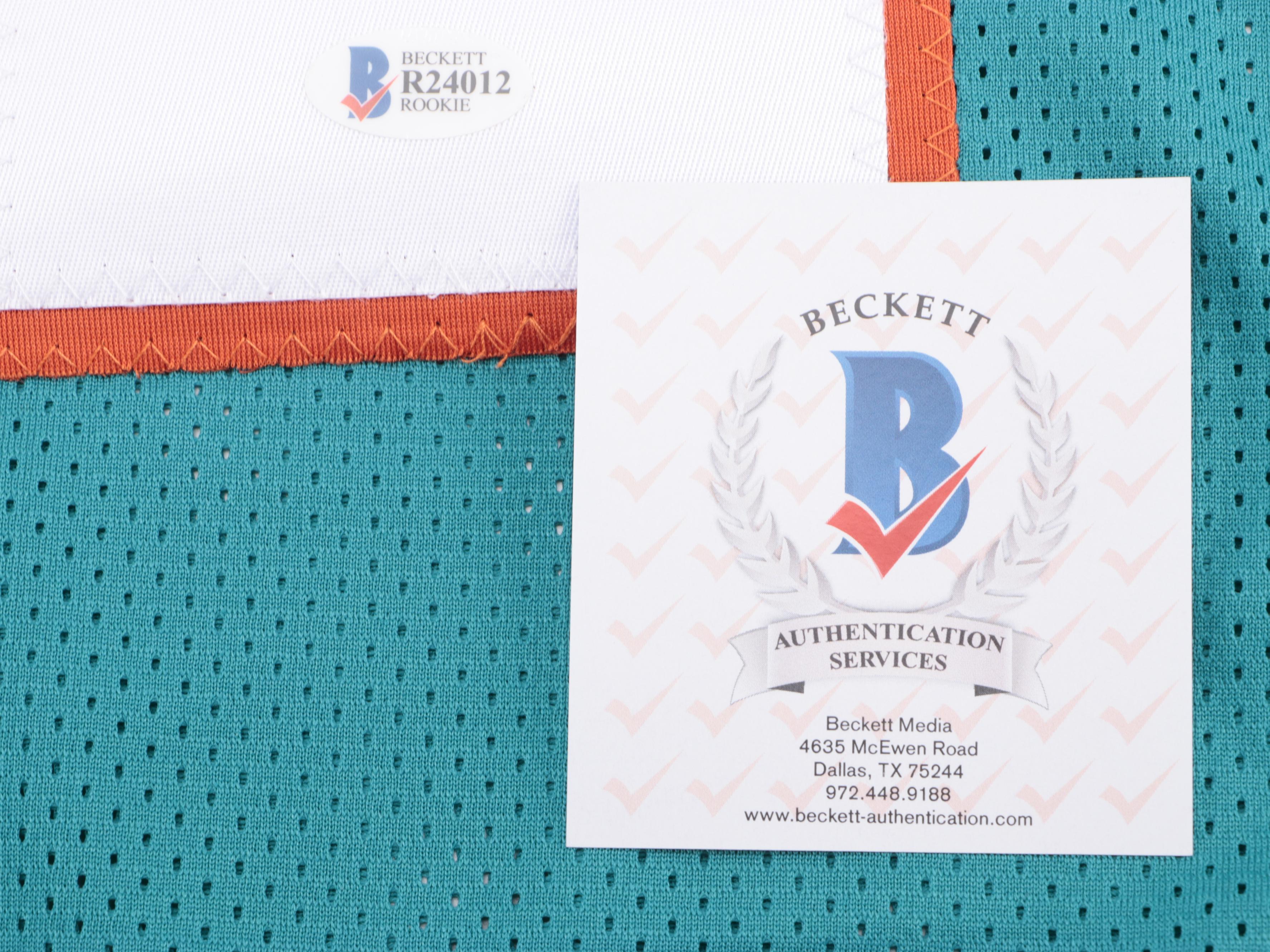 Miami Dolphins Tua Tagovailoa Signed Football Jersey