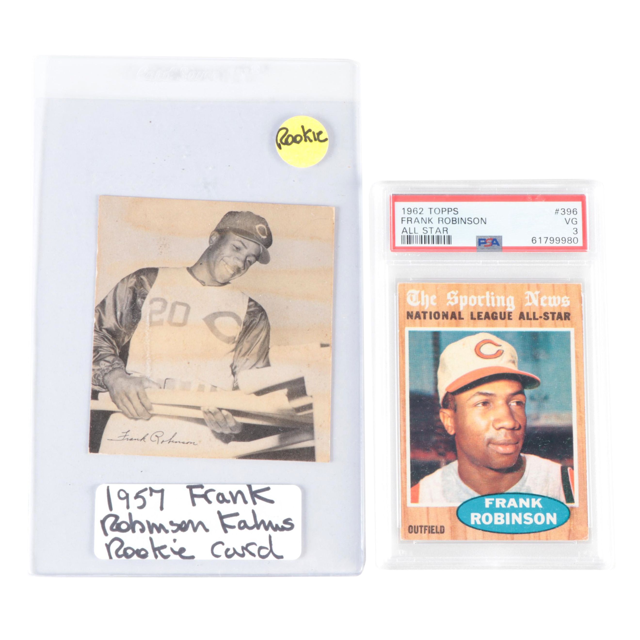 Topps, Kahn's Frank Robinson Baseball Cards With Graded Card, 1957–1962