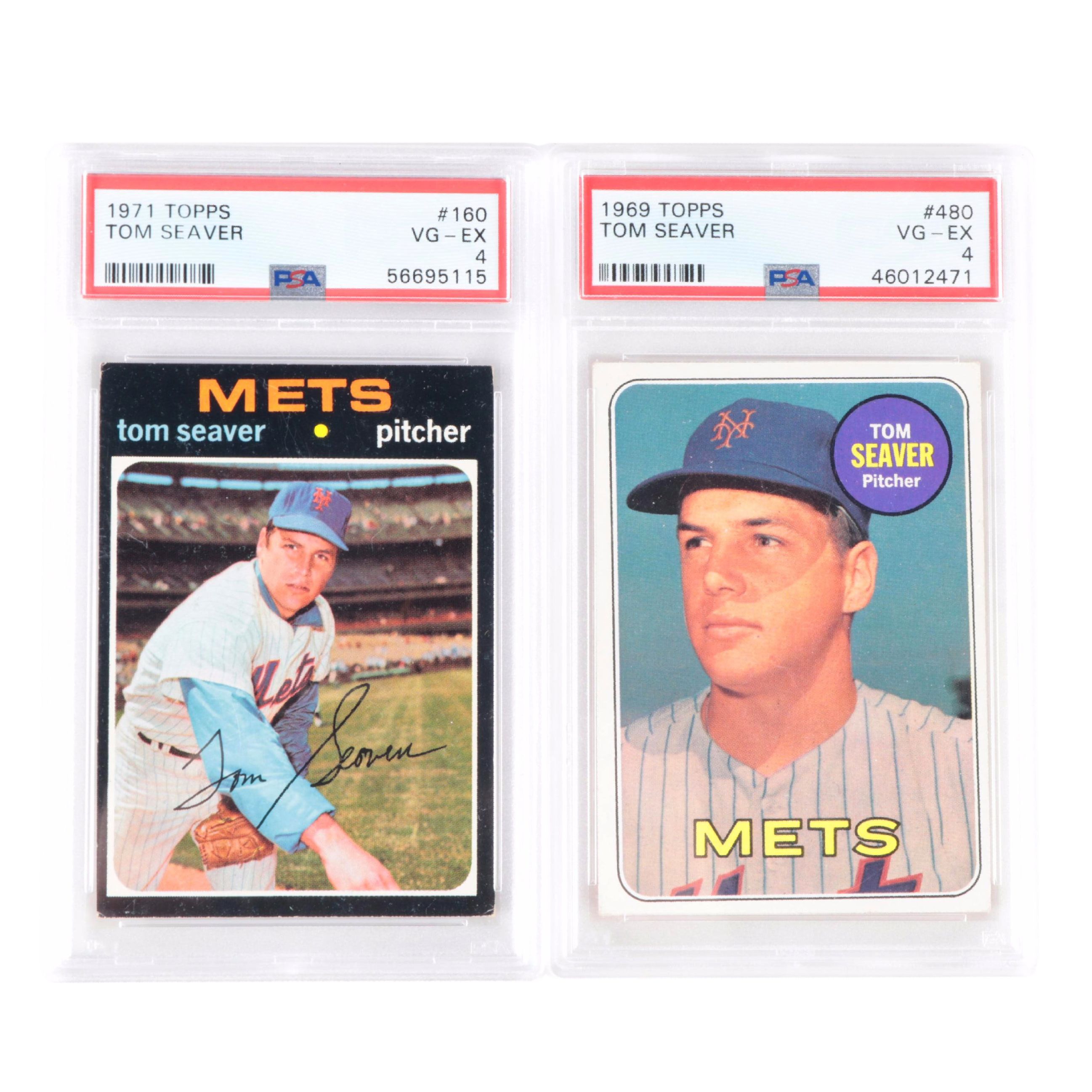 Topps Graded New York Mets Tom Seaver Baseball Cards, 1969–1971