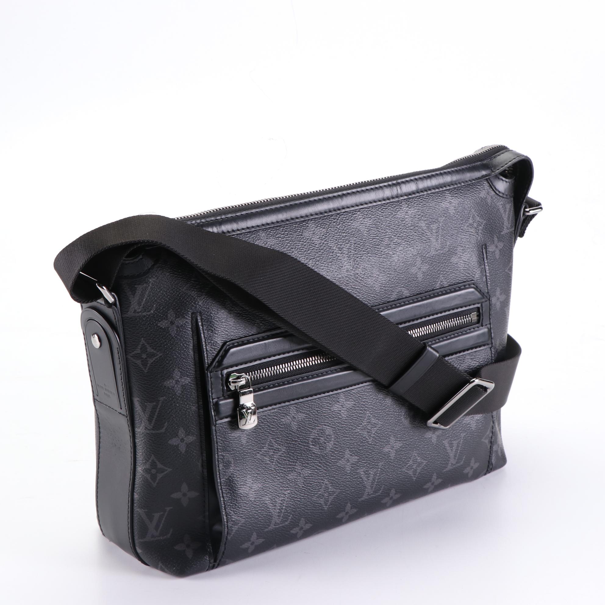 Louis Vuitton Odyssey PM Messenger Bag in Monogram Eclipse Canvas/Black Leather