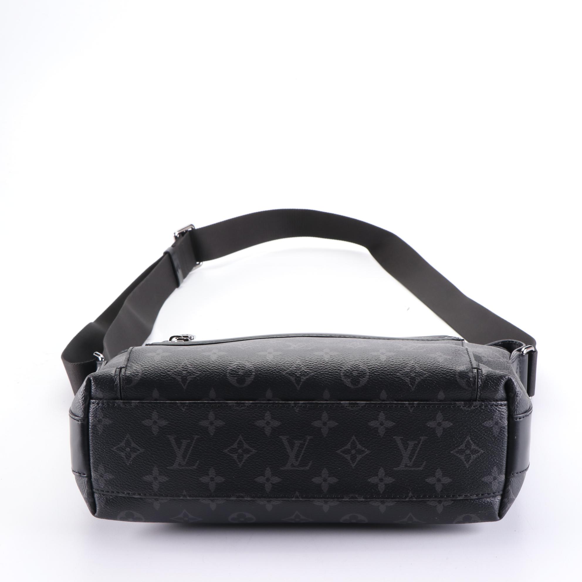 Louis Vuitton Odyssey PM Messenger Bag in Monogram Eclipse Canvas/Black Leather