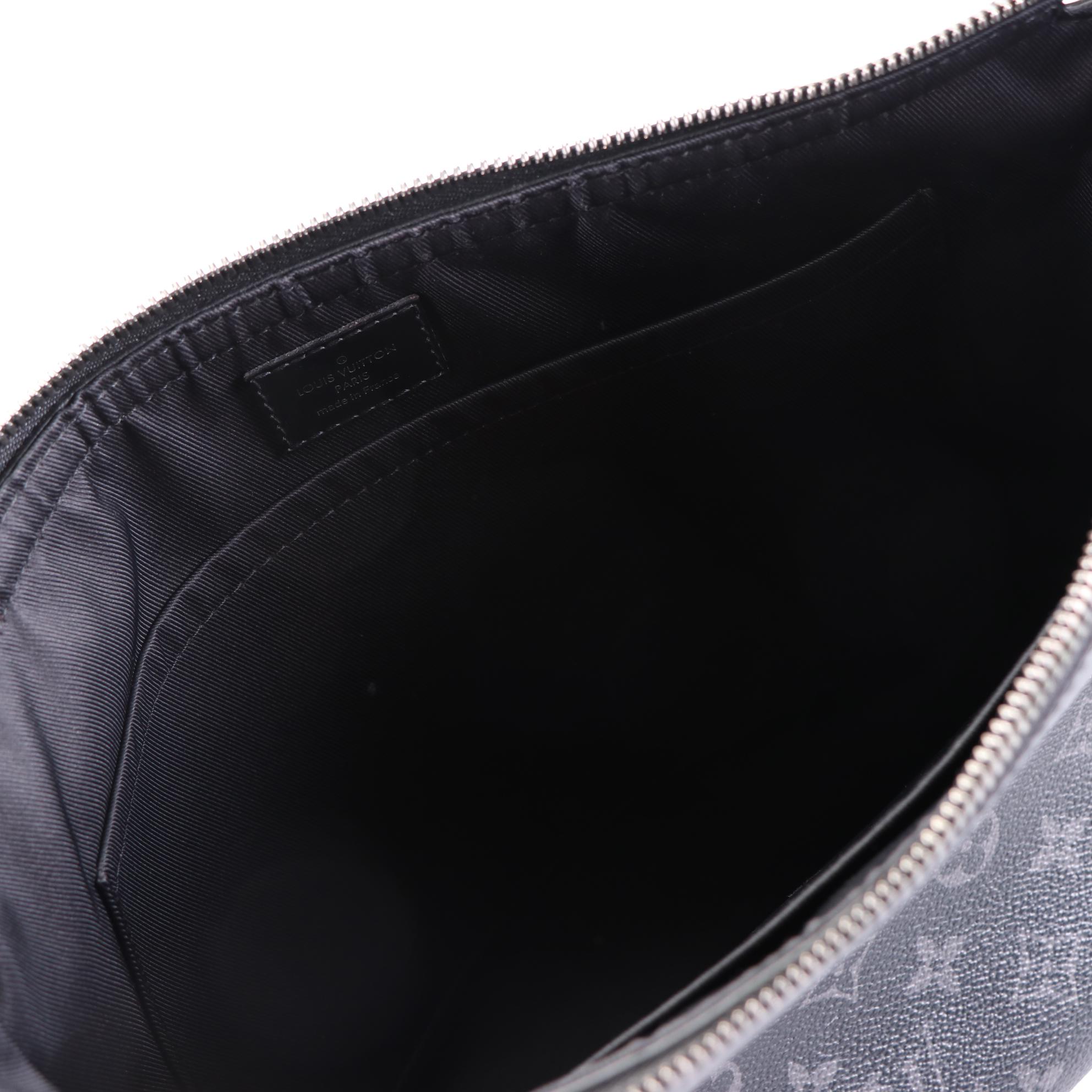 Louis Vuitton Odyssey PM Messenger Bag in Monogram Eclipse Canvas/Black Leather