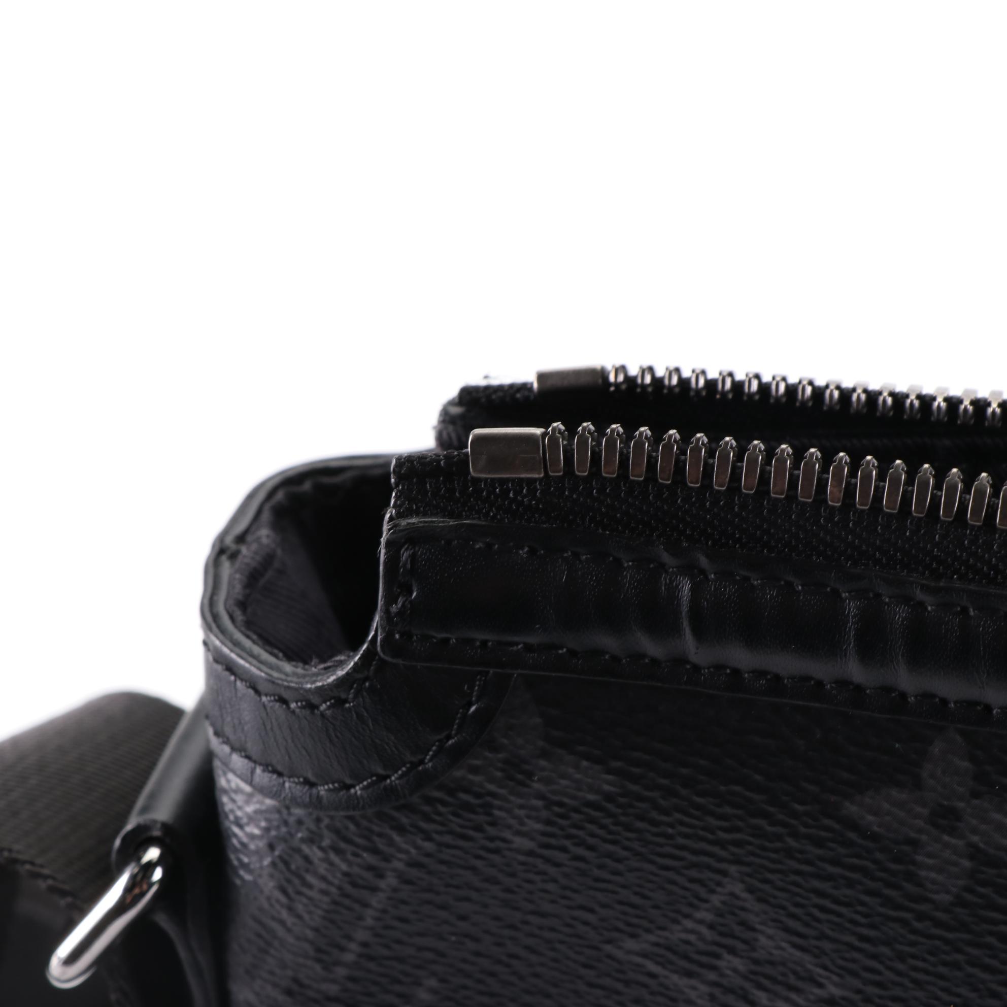 Louis Vuitton Odyssey PM Messenger Bag in Monogram Eclipse Canvas/Black Leather