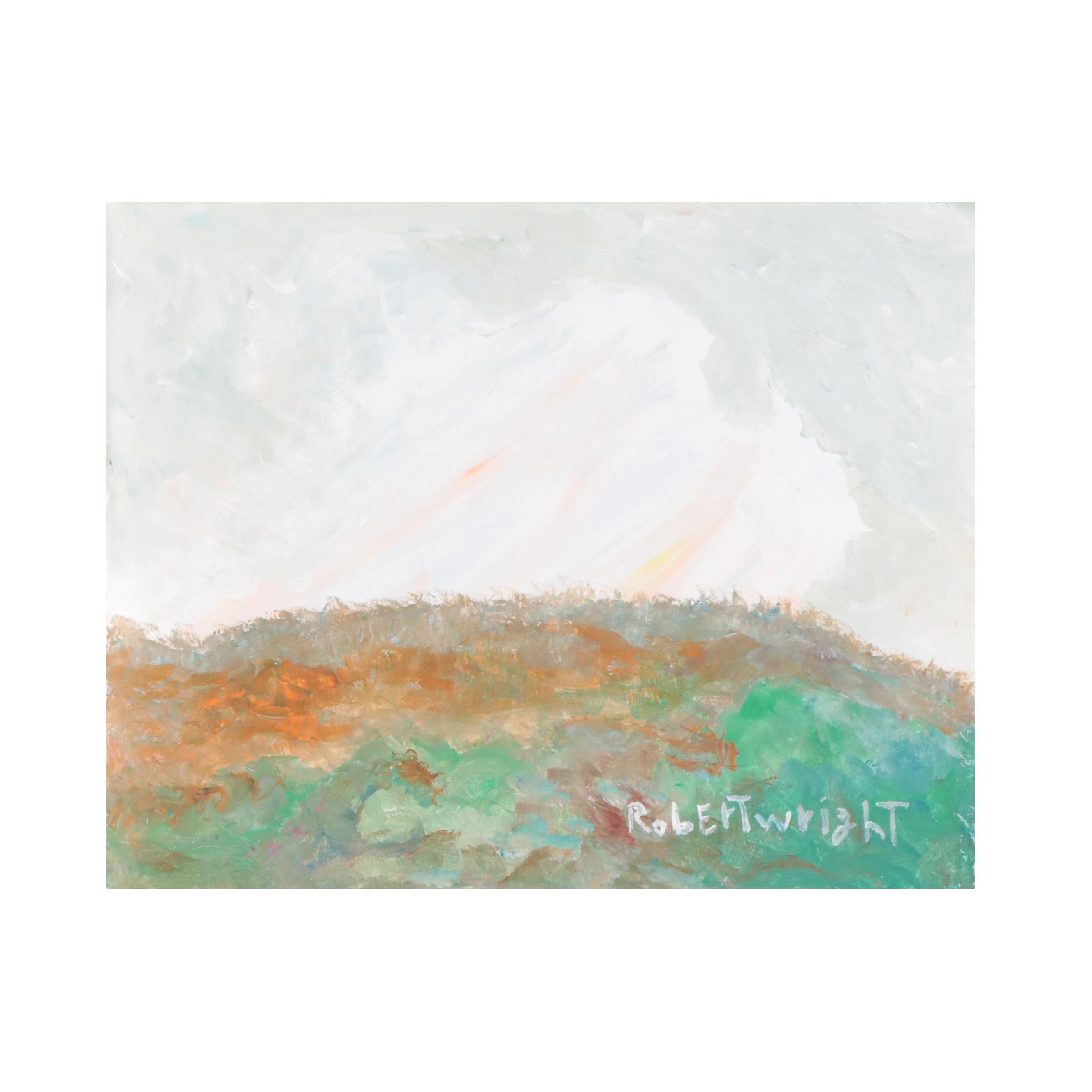 Robert Wright Landscape Folk Art Acrylic Painting