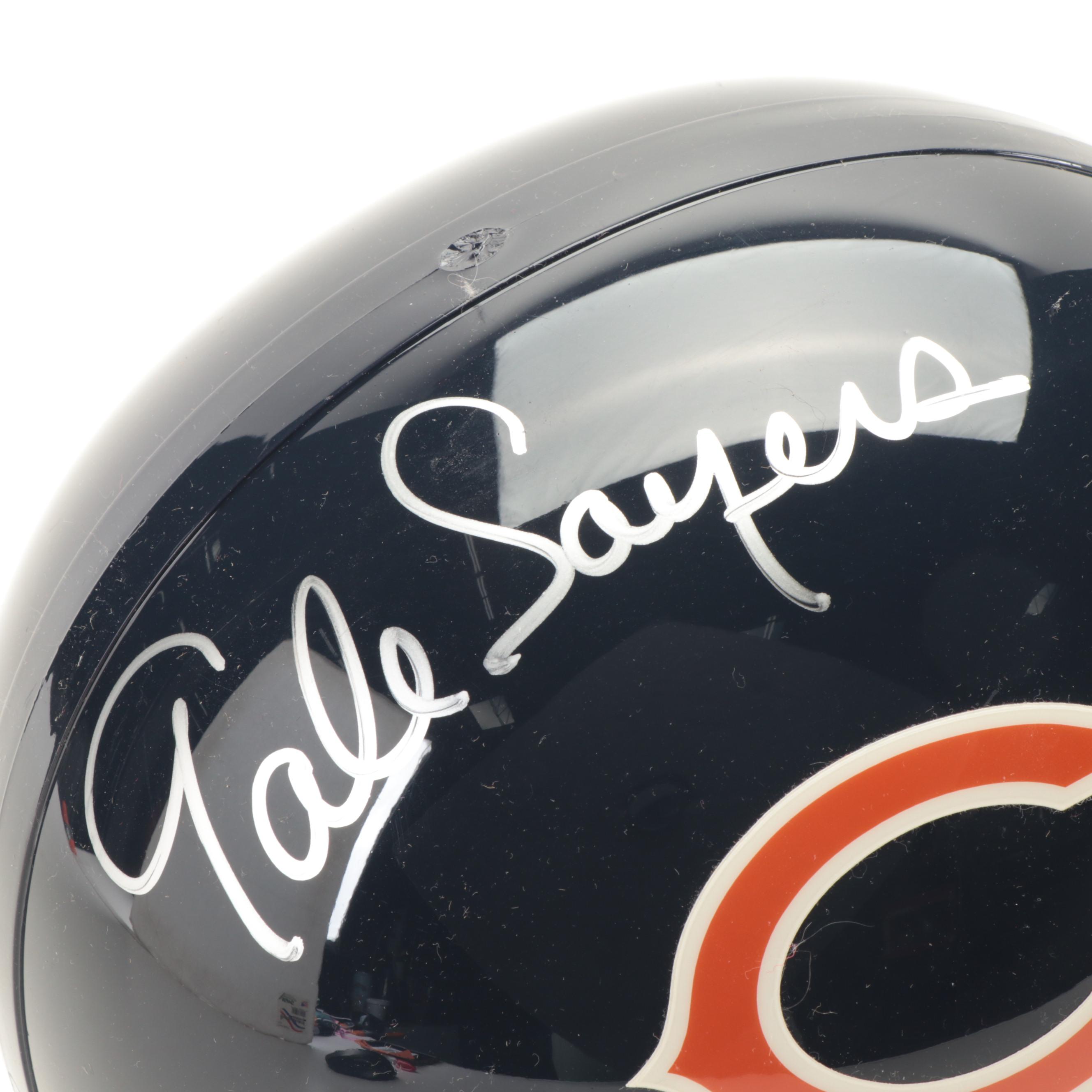 Chicago Bears Gale Sayers Signed Riddell Replica Full-Size Football Helmet