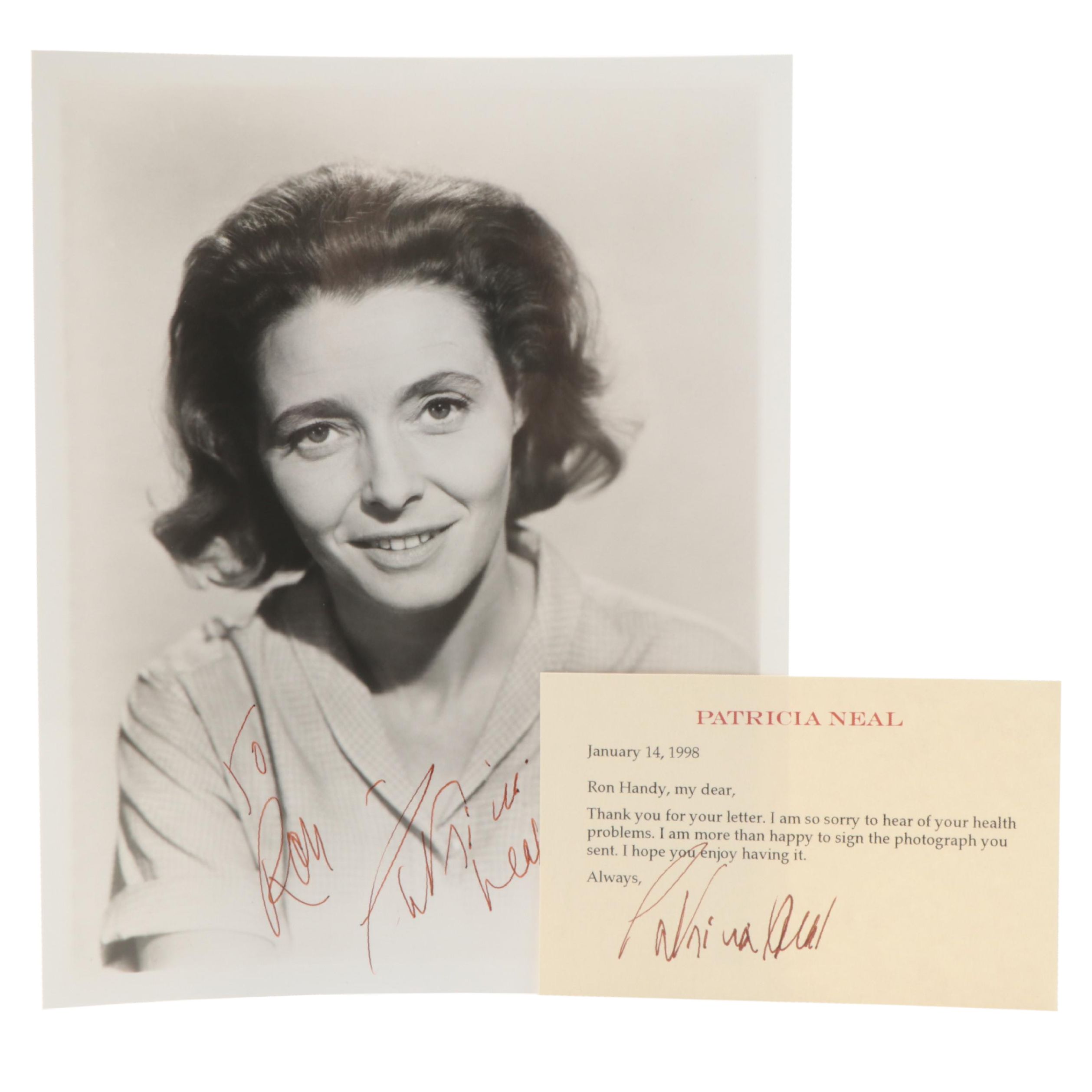 Patricia Neal Signed Giclée With Personalized Note