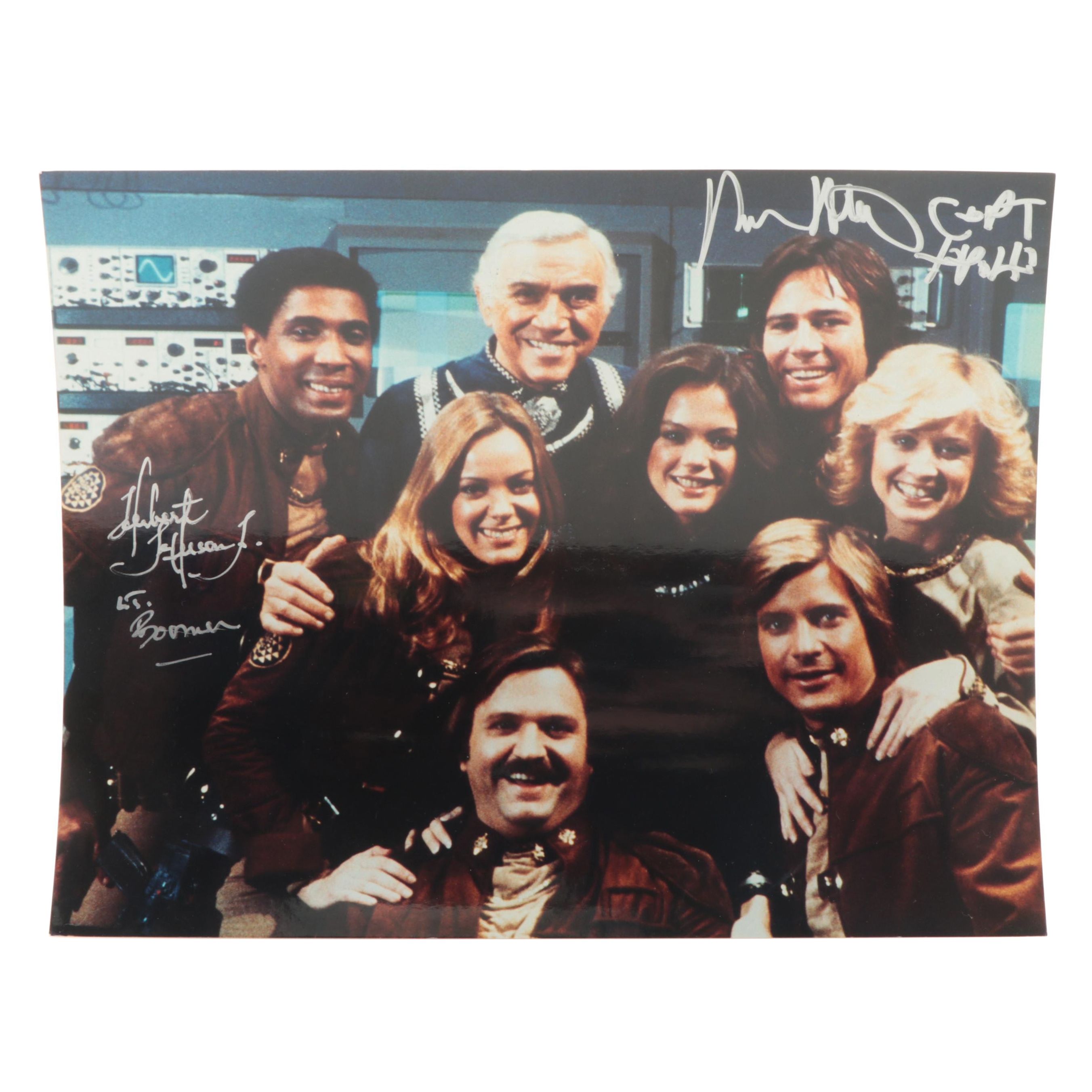 Herbert Jefferson Jr. and Kent McCord Signed Battlestar Galactica Giclée Print