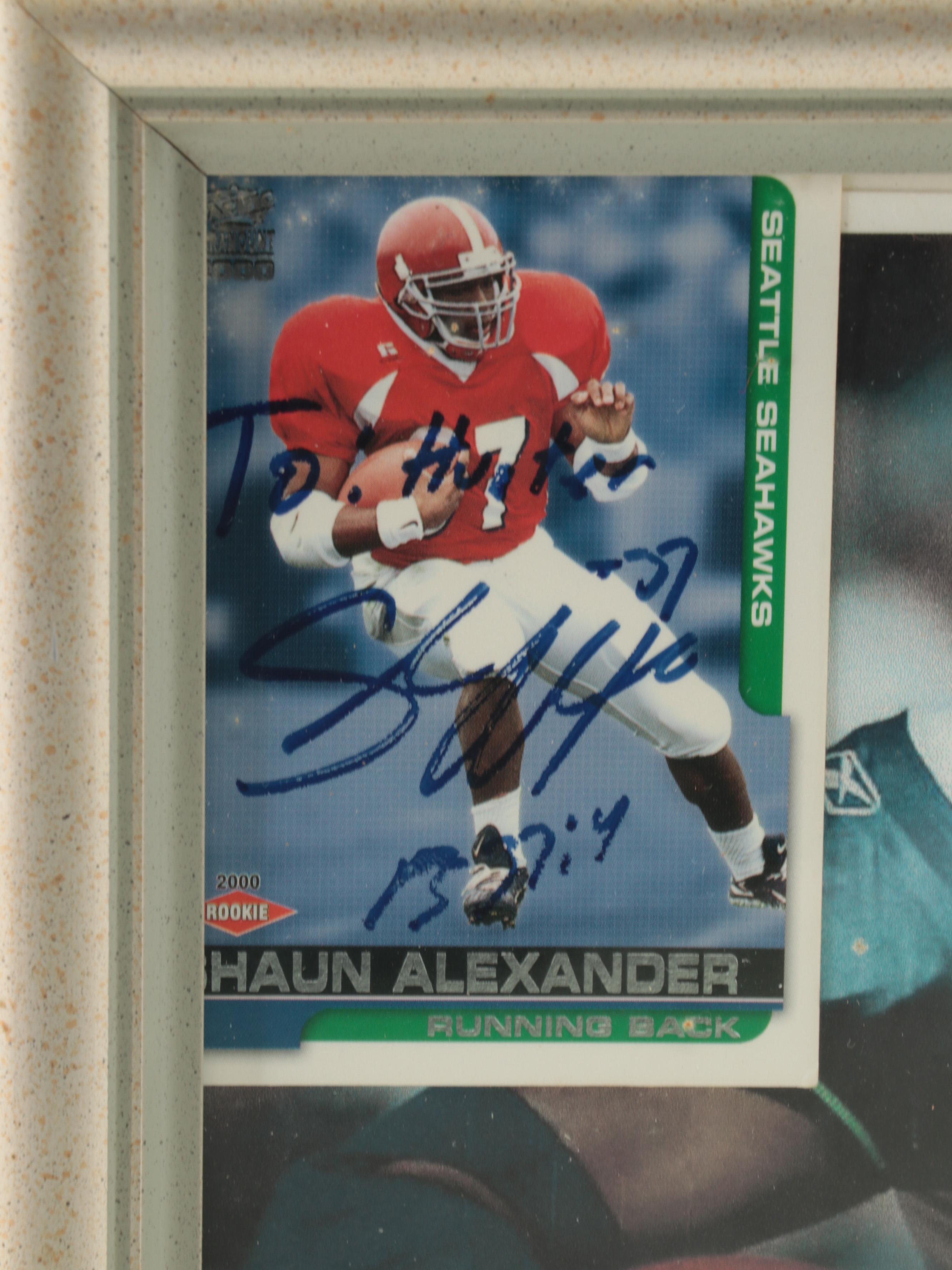 Alstott, Alexander Signed Framed Giclée Print, Trading Card, More