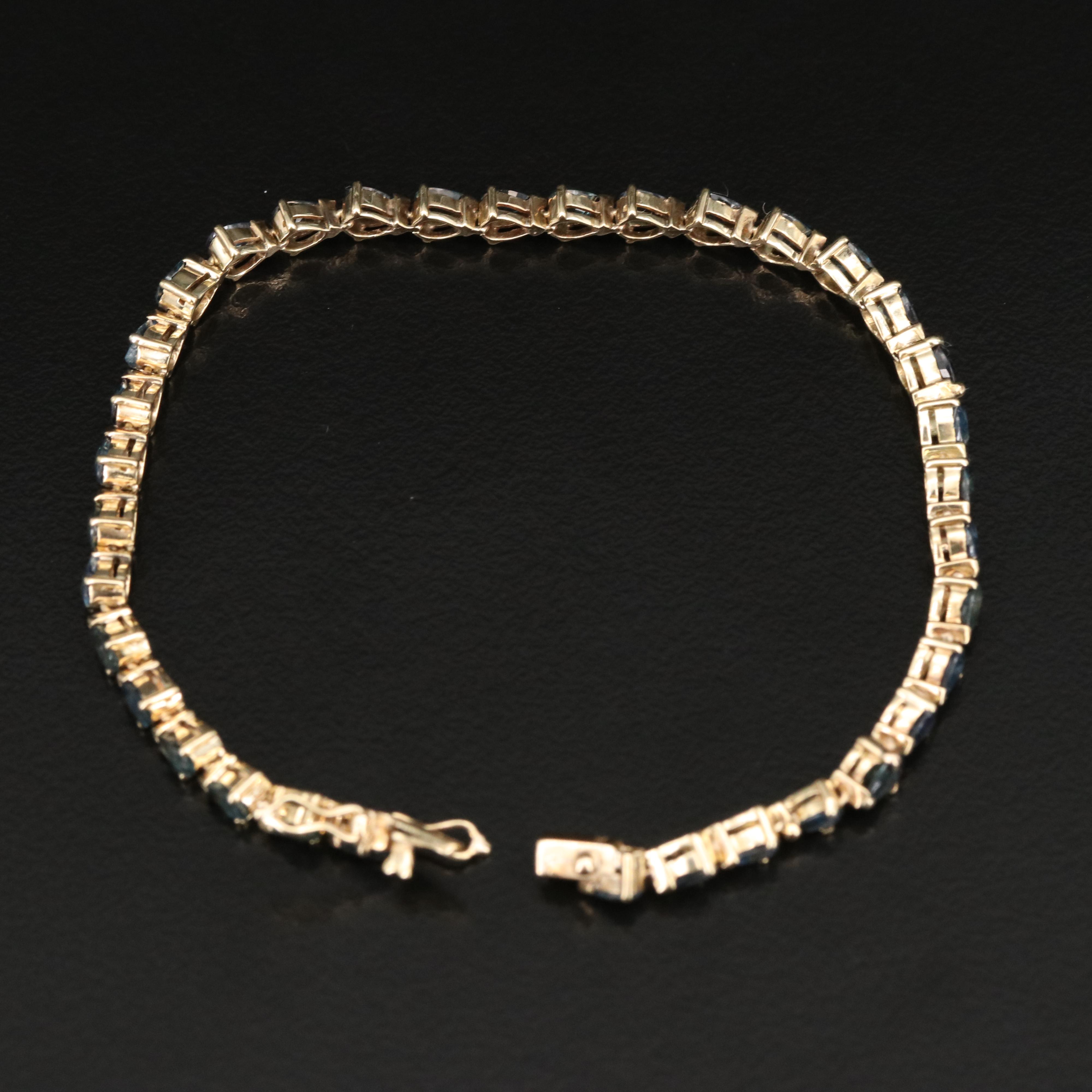 14K Sapphire Bracelet