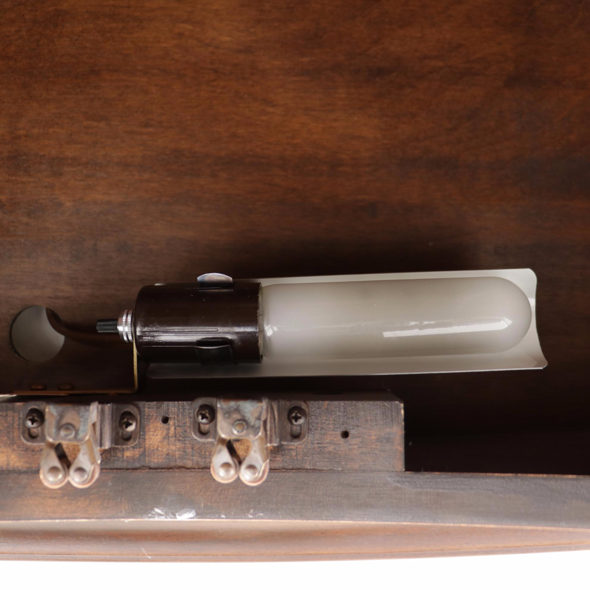 Ethan Allen "Georgian Court" Cherry Illuminated Corner Cabinet