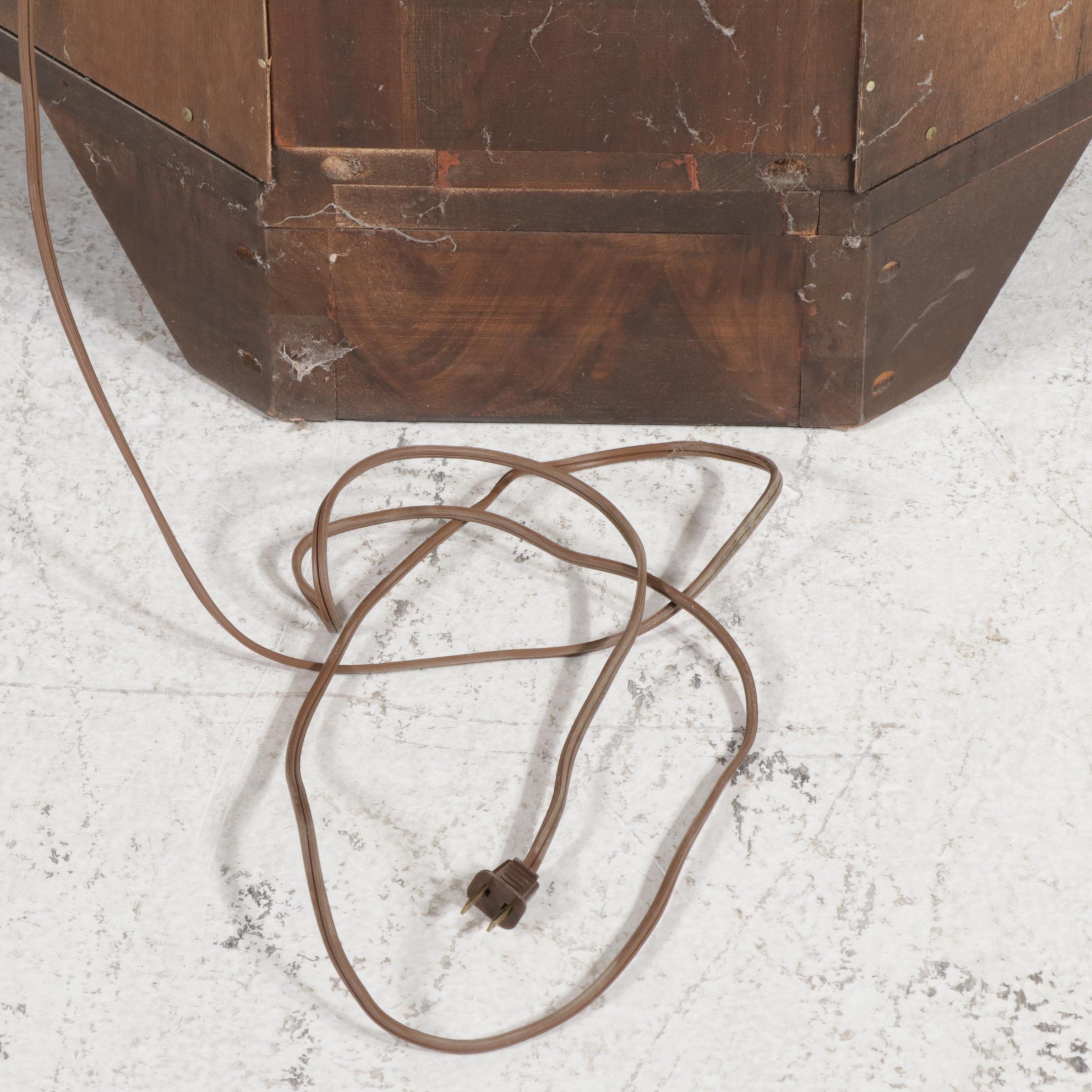 Ethan Allen "Georgian Court" Cherry Illuminated Corner Cabinet