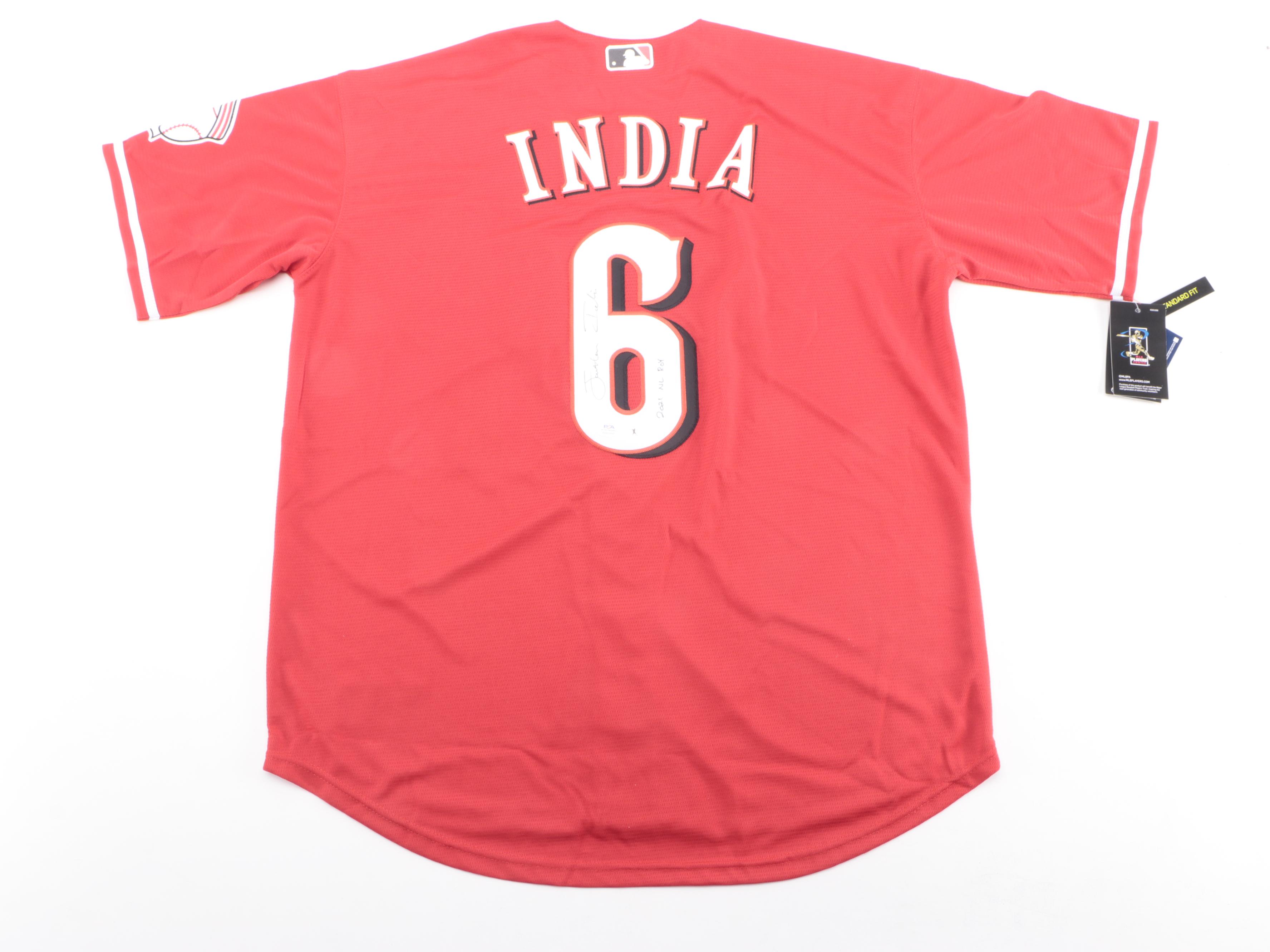 Cincinnati Reds Jonathan India Signed Baseball Jersey