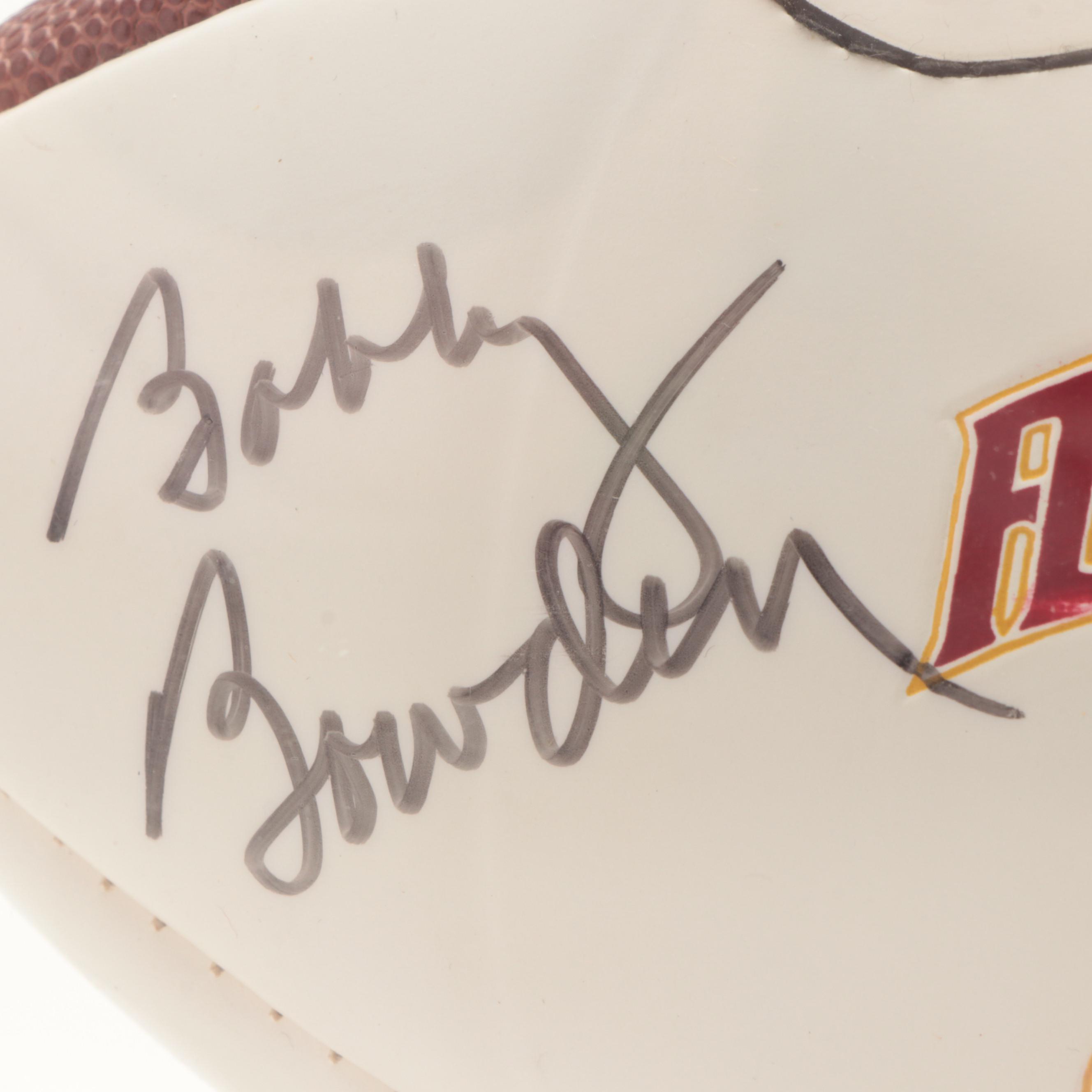 Florida State University Seminoles Bobby Bowden Signed Football in Display Case