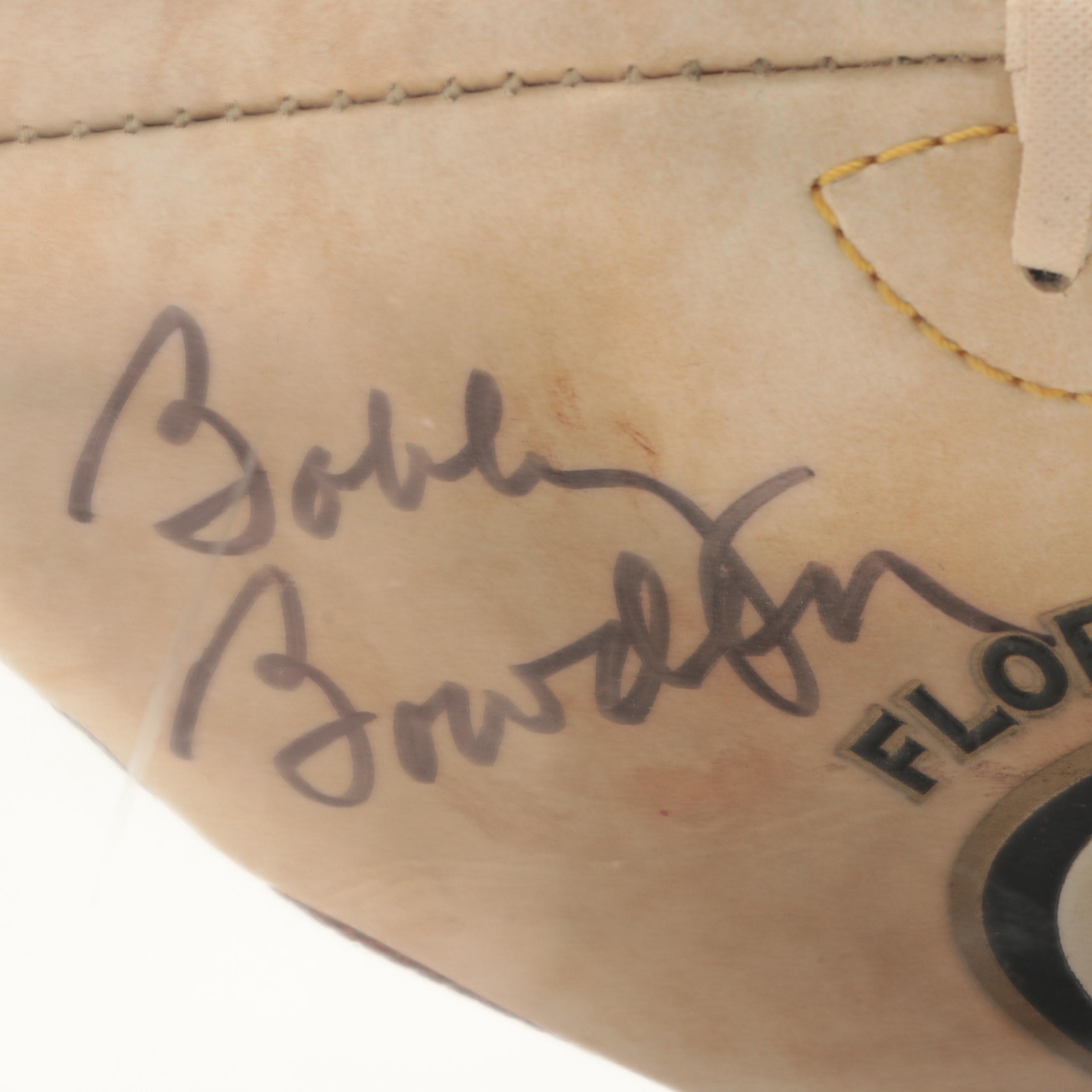 Florida State University Seminoles Bobby Bowden Signed Football in Display Case