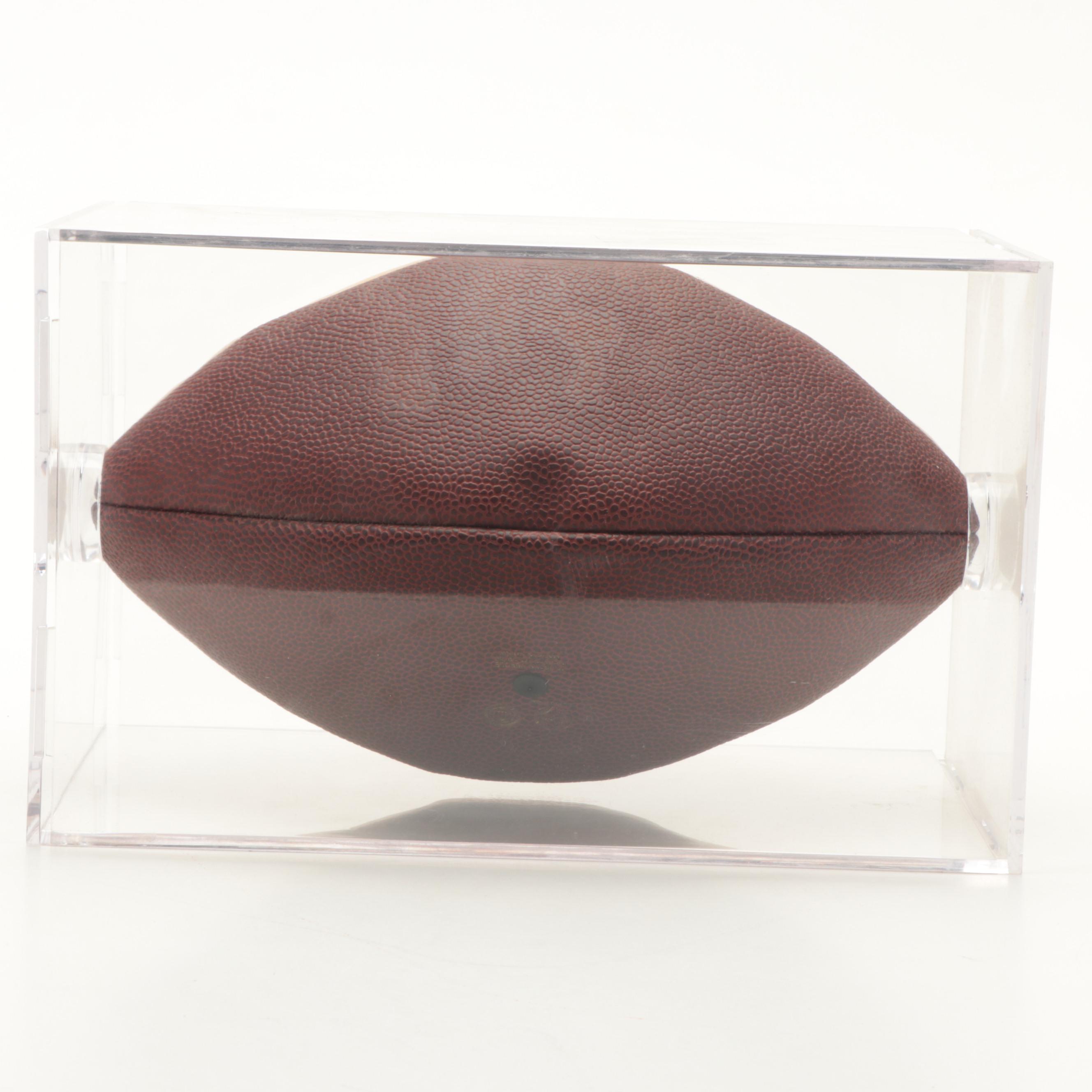 Florida State University Seminoles Bobby Bowden Signed Football in Display Case