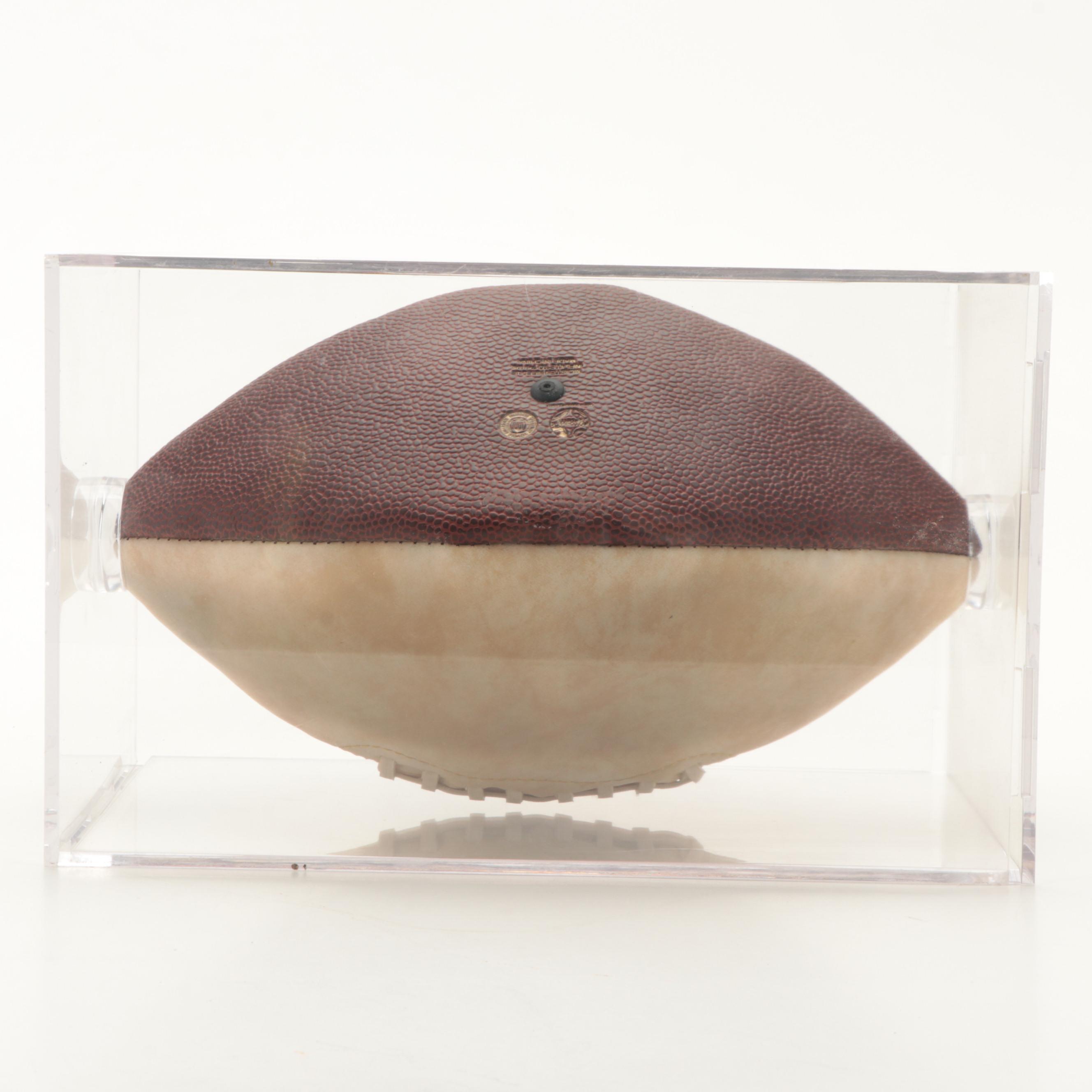 Florida State University Seminoles Bobby Bowden Signed Football in Display Case