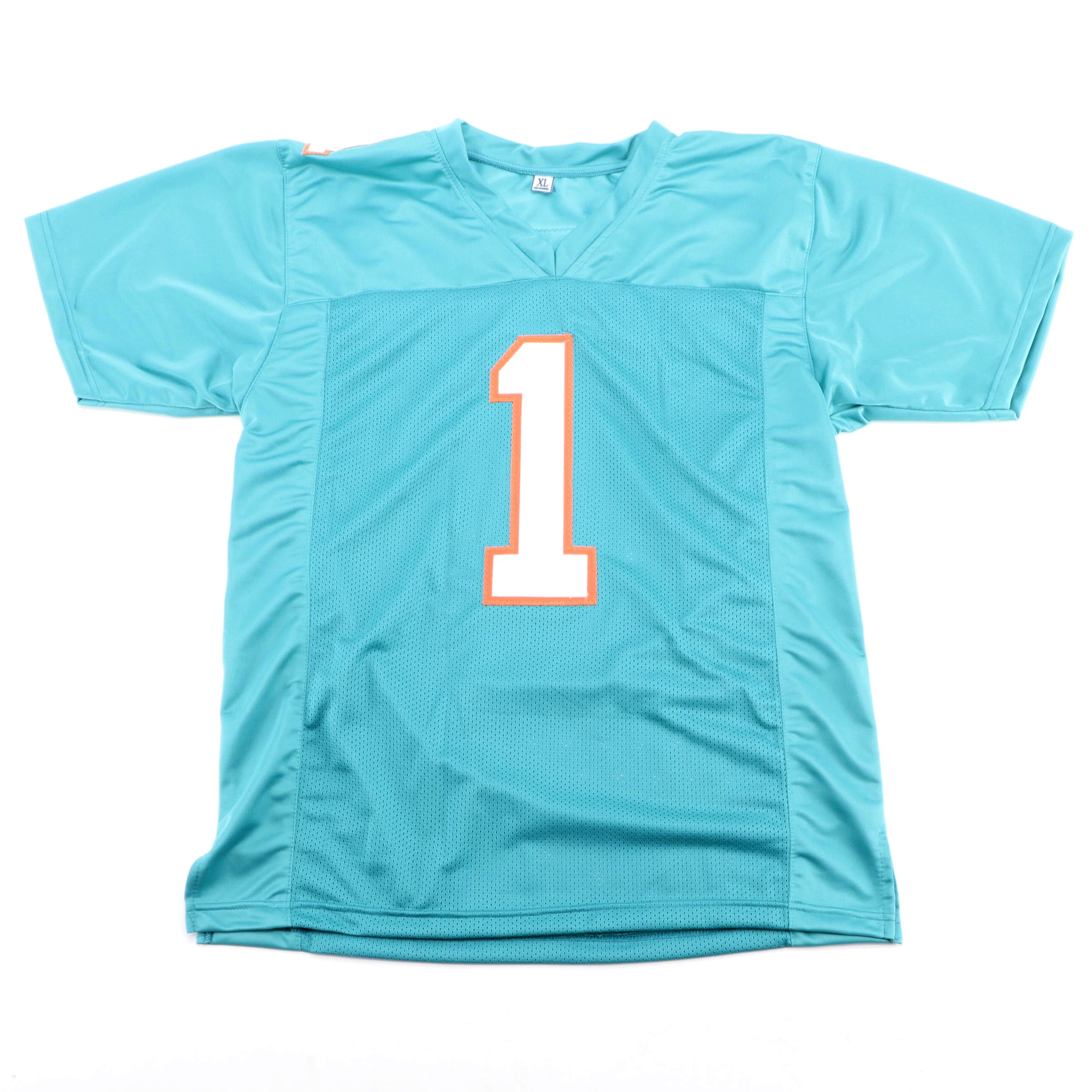 Miami Dolphins Tua Tagovailoa Signed Football Jersey