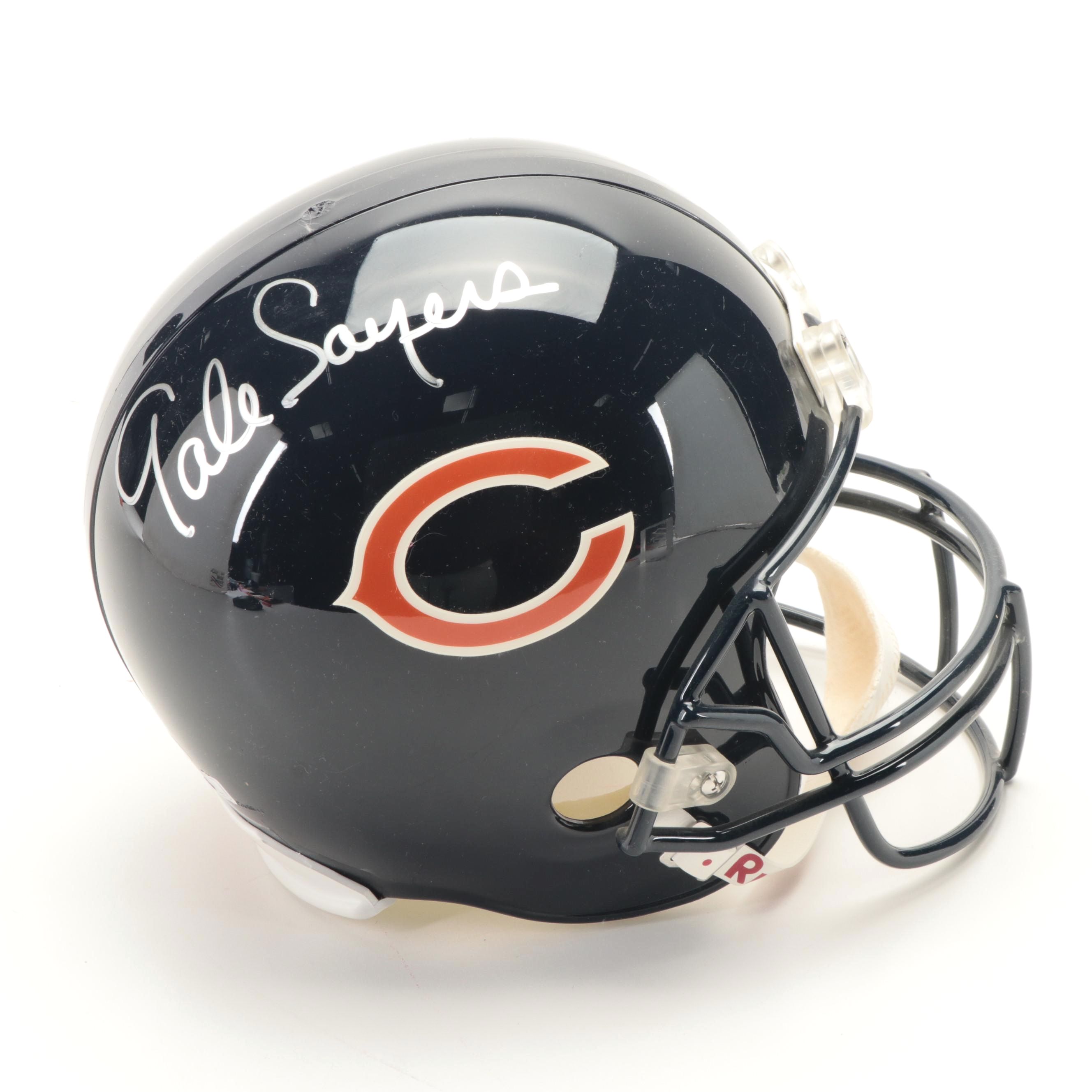 Chicago Bears Gale Sayers Signed Riddell Replica Full-Size Football Helmet