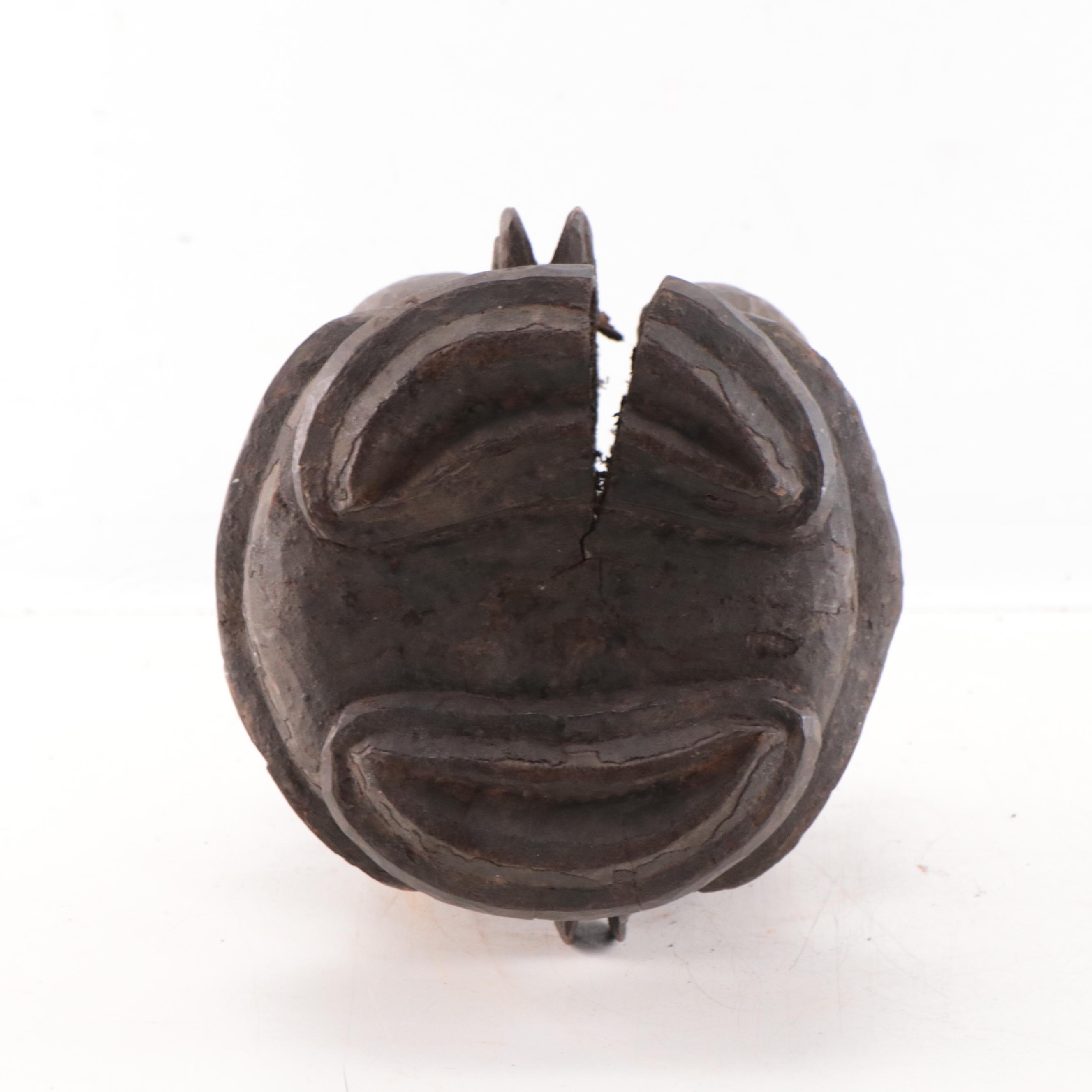 Grassfields Wooden Janus Helmet Mask, Cameroon