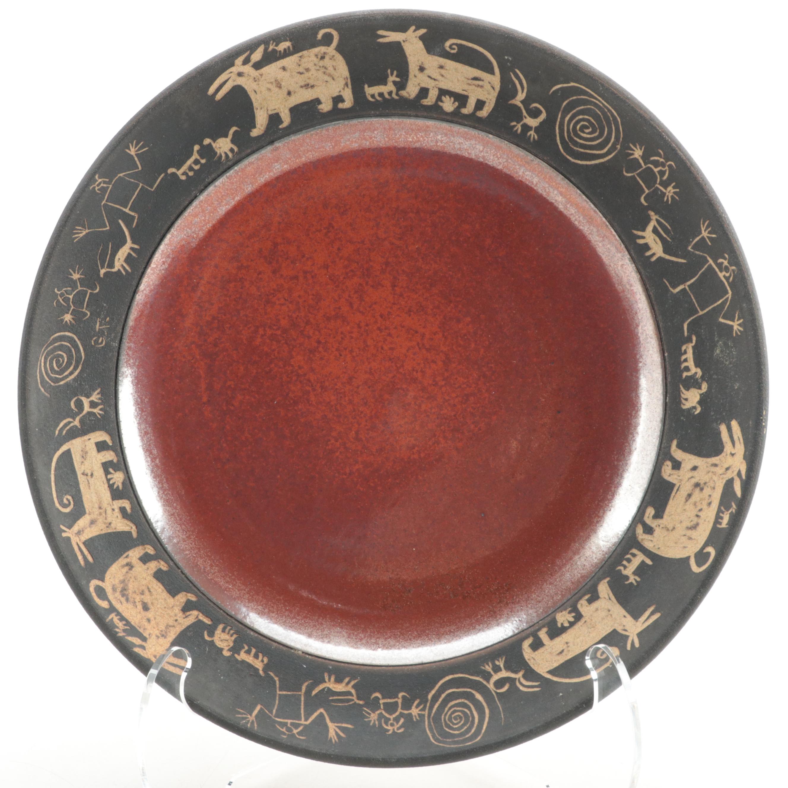 Santa Fe Stonewares Art Pottery Centerpiece Bowl