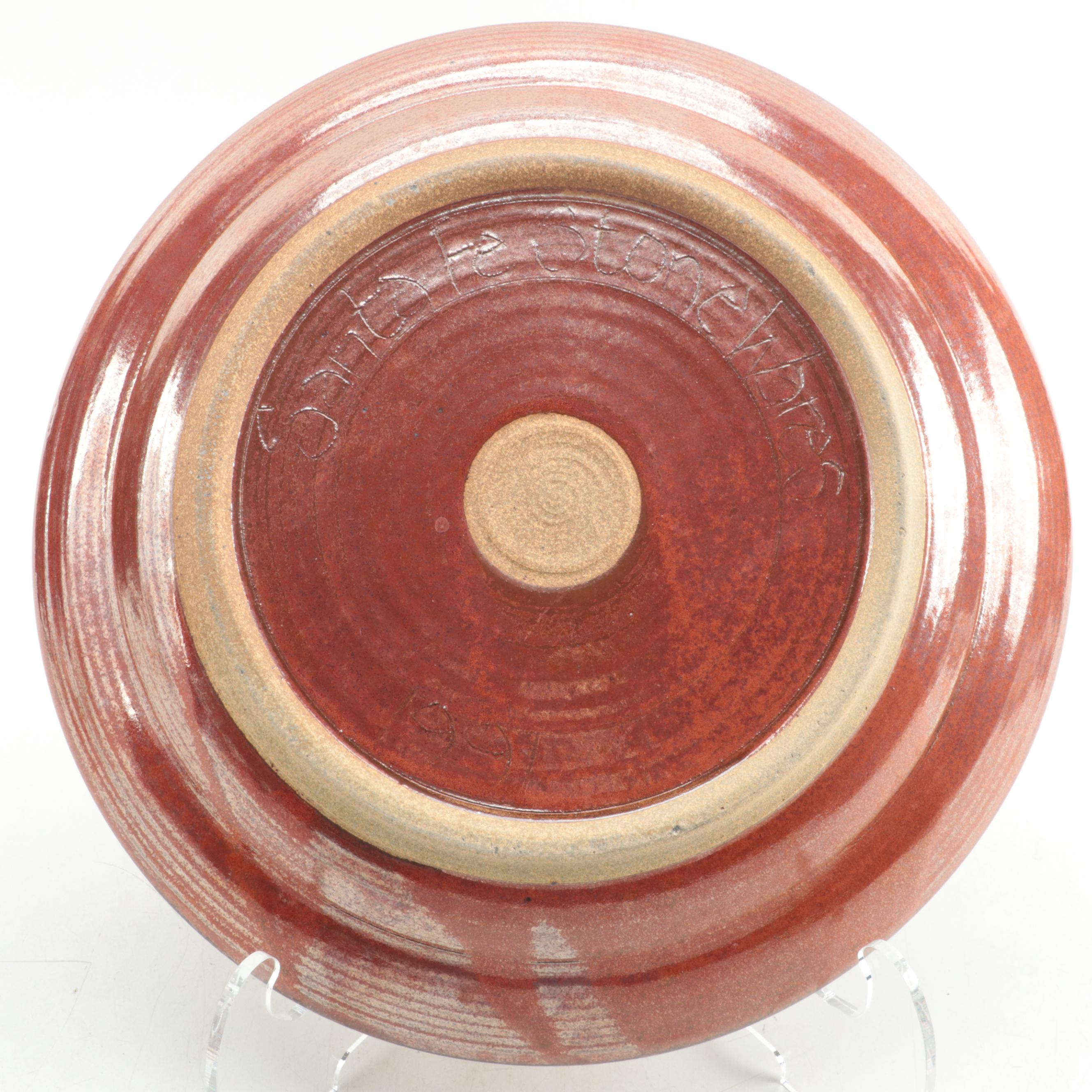 Santa Fe Stonewares Art Pottery Centerpiece Bowl