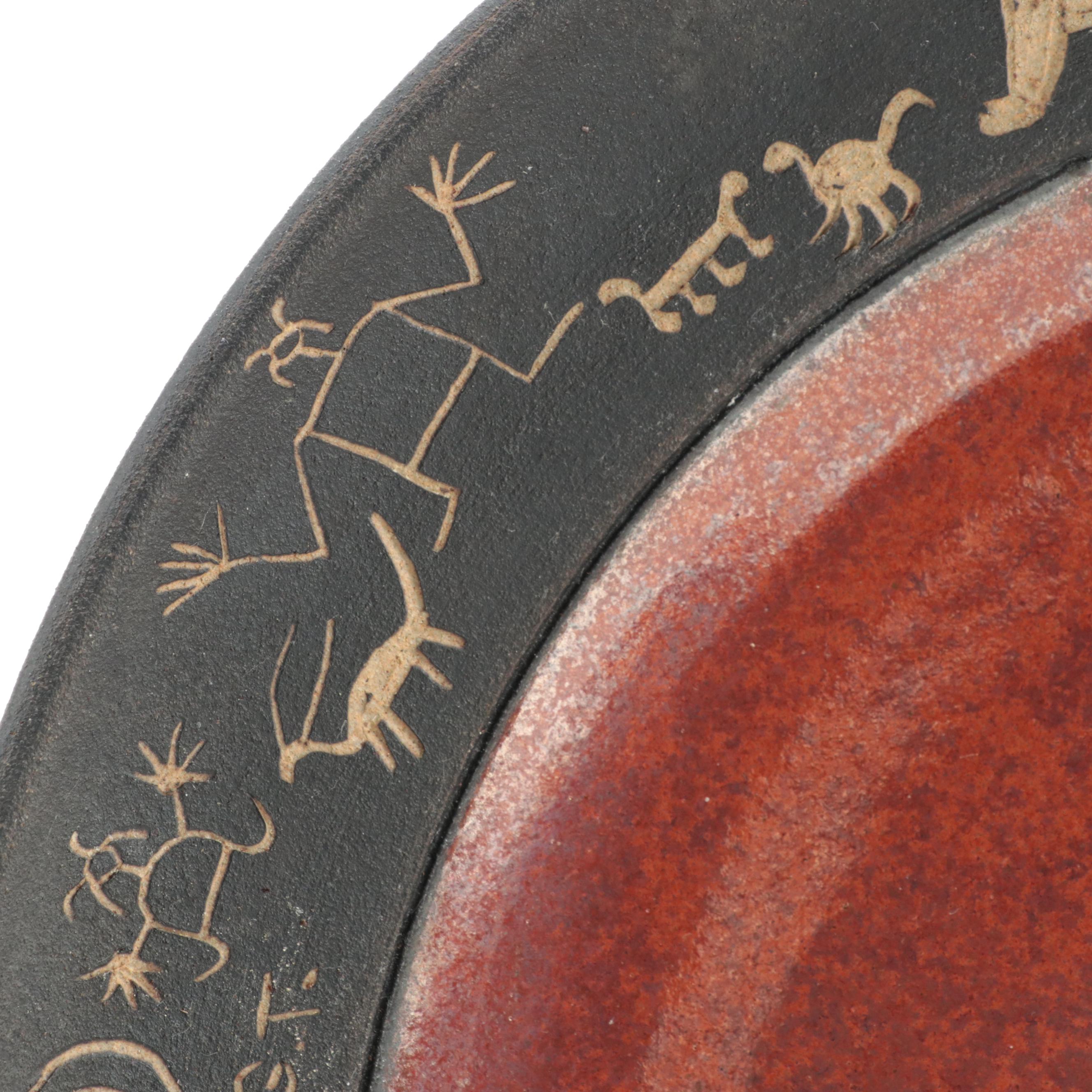 Santa Fe Stonewares Art Pottery Centerpiece Bowl