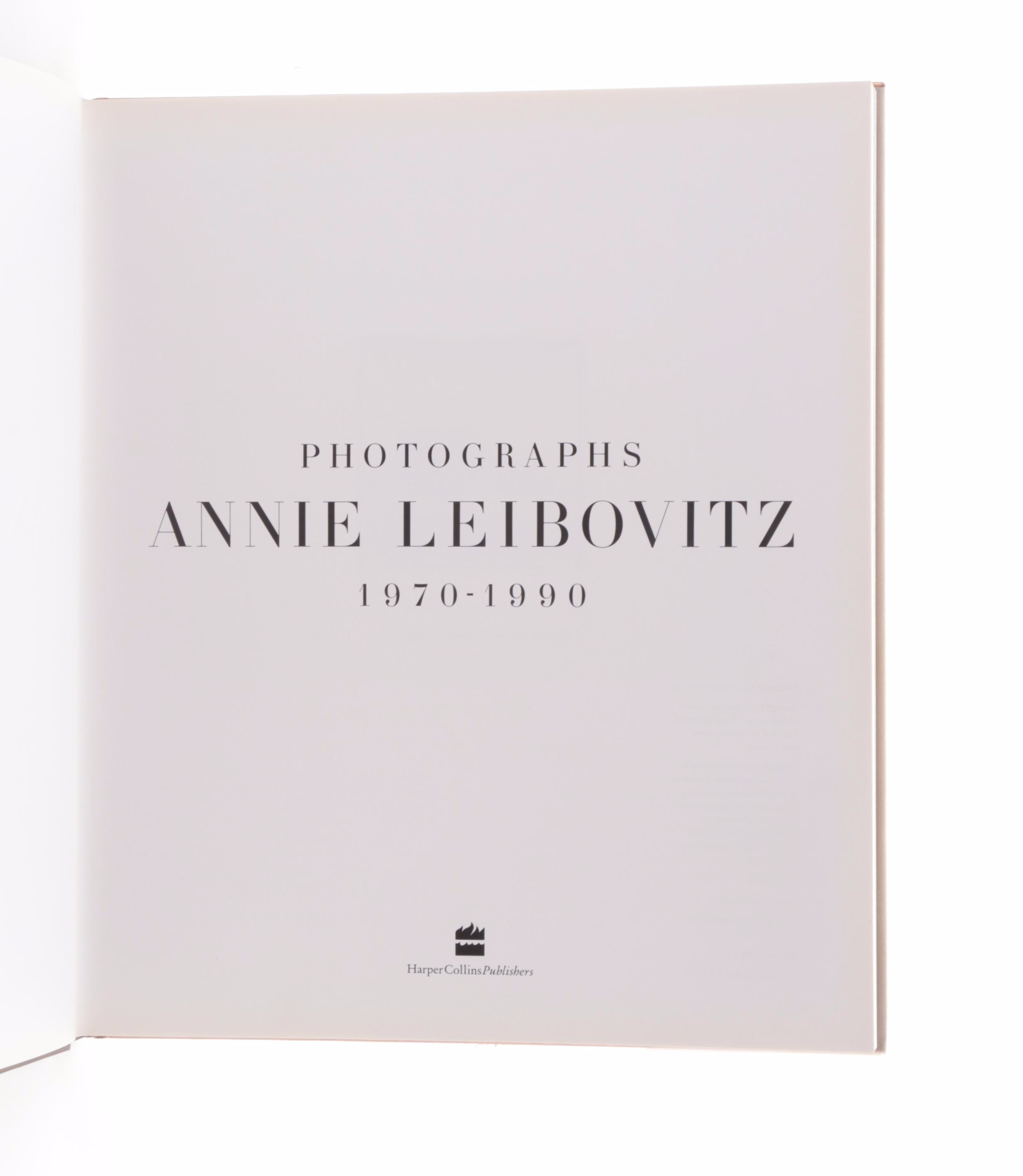First Edition Annie Leibovitz Books Including "Photographs, 1970–1990"