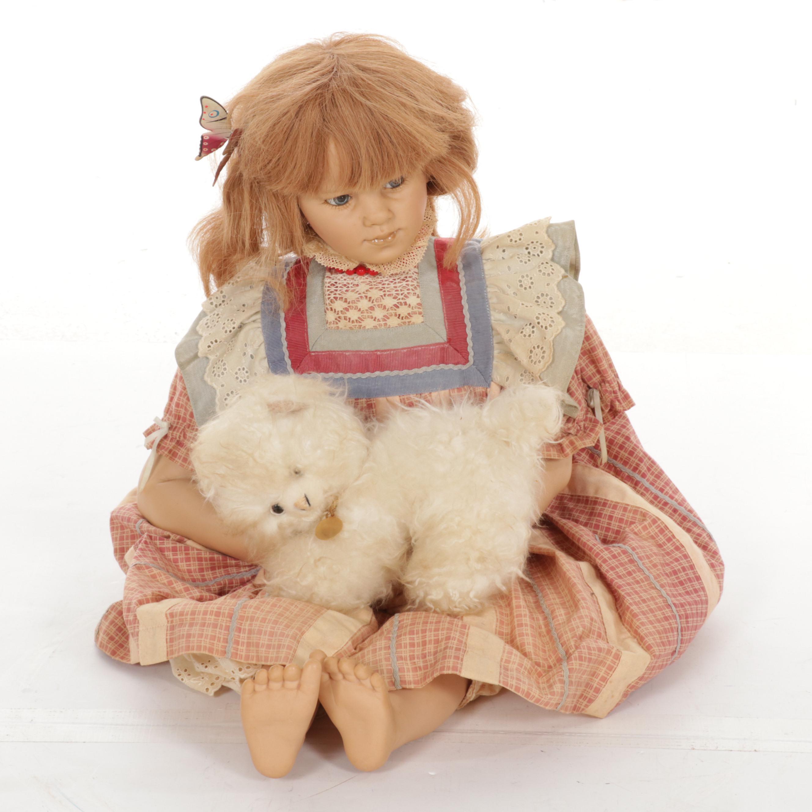 Hildegard Gunzel Doll and The Great American Doll Company Doll and Print