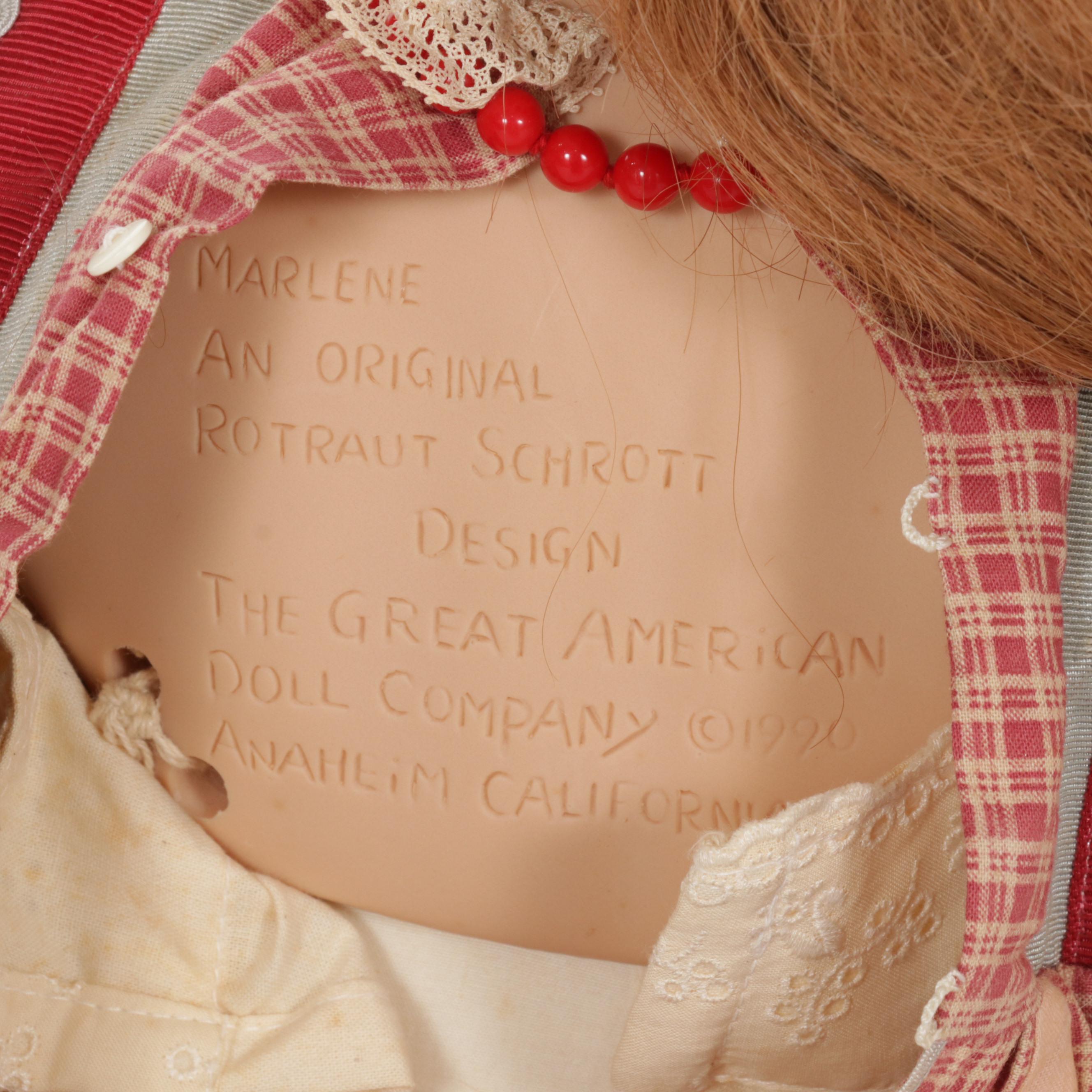 Hildegard Gunzel Doll and The Great American Doll Company Doll and Print