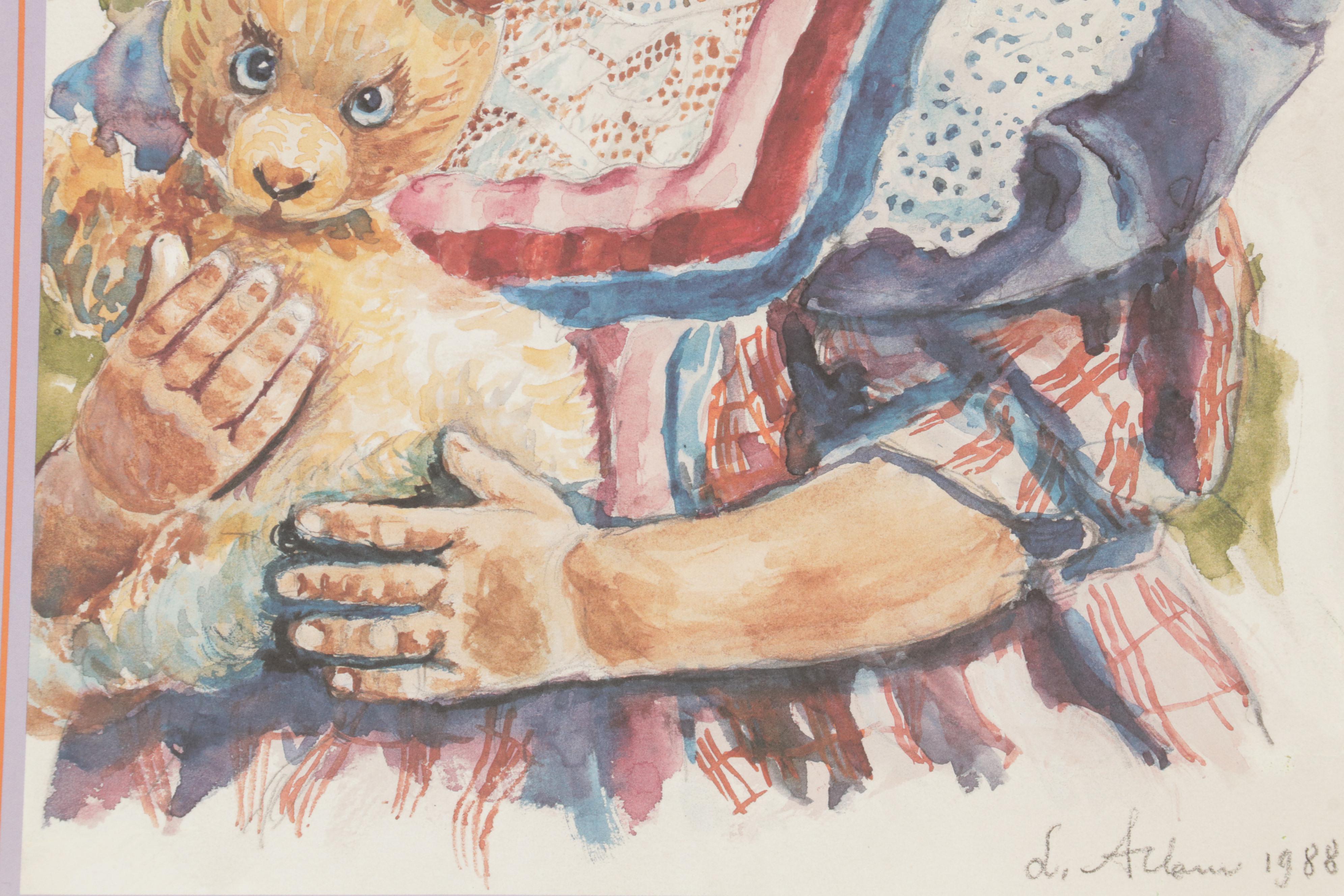 Hildegard Gunzel Doll and The Great American Doll Company Doll and Print