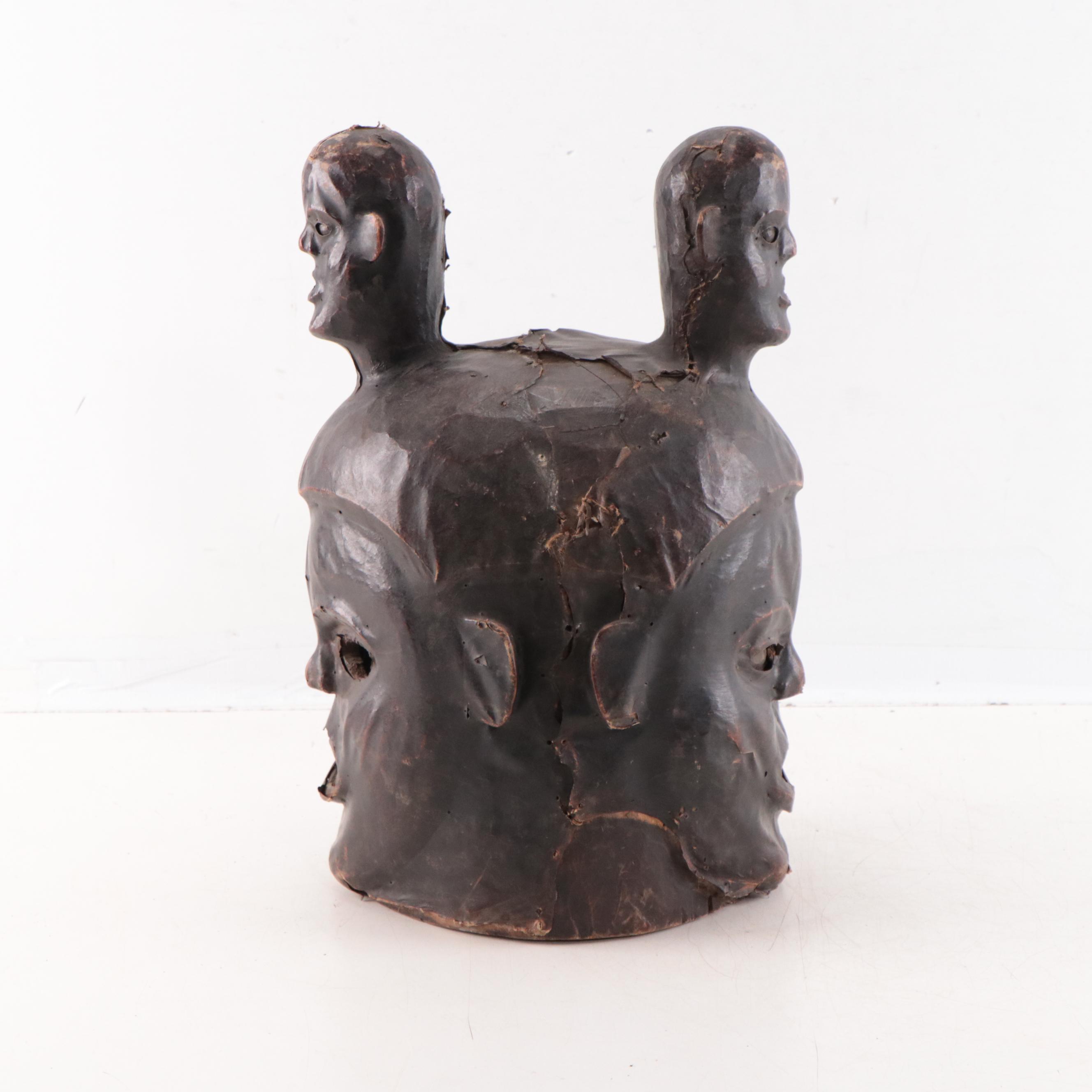 Ekoi Inspired Janus Skin Mask, West/Central Africa