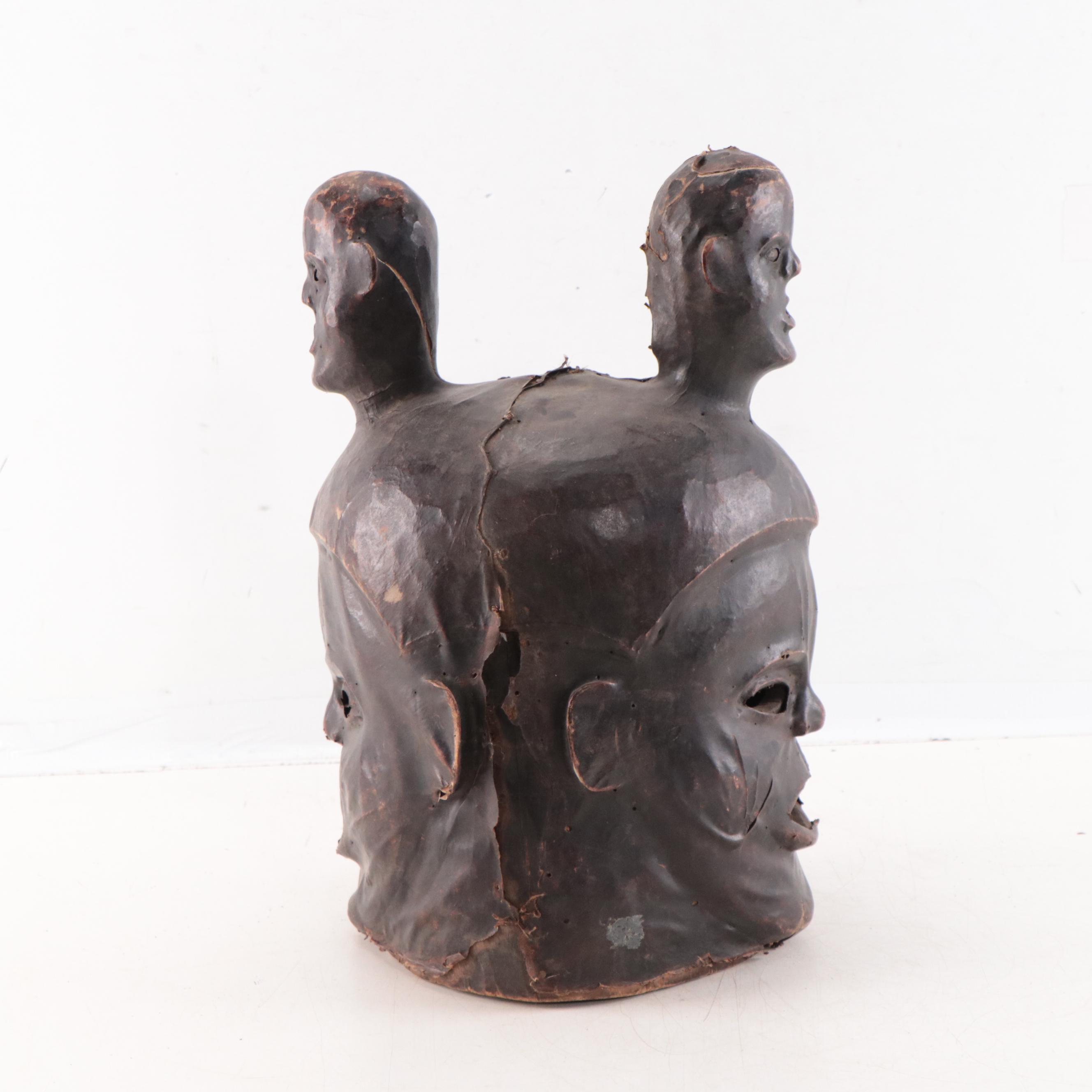 Ekoi Inspired Janus Skin Mask, West/Central Africa