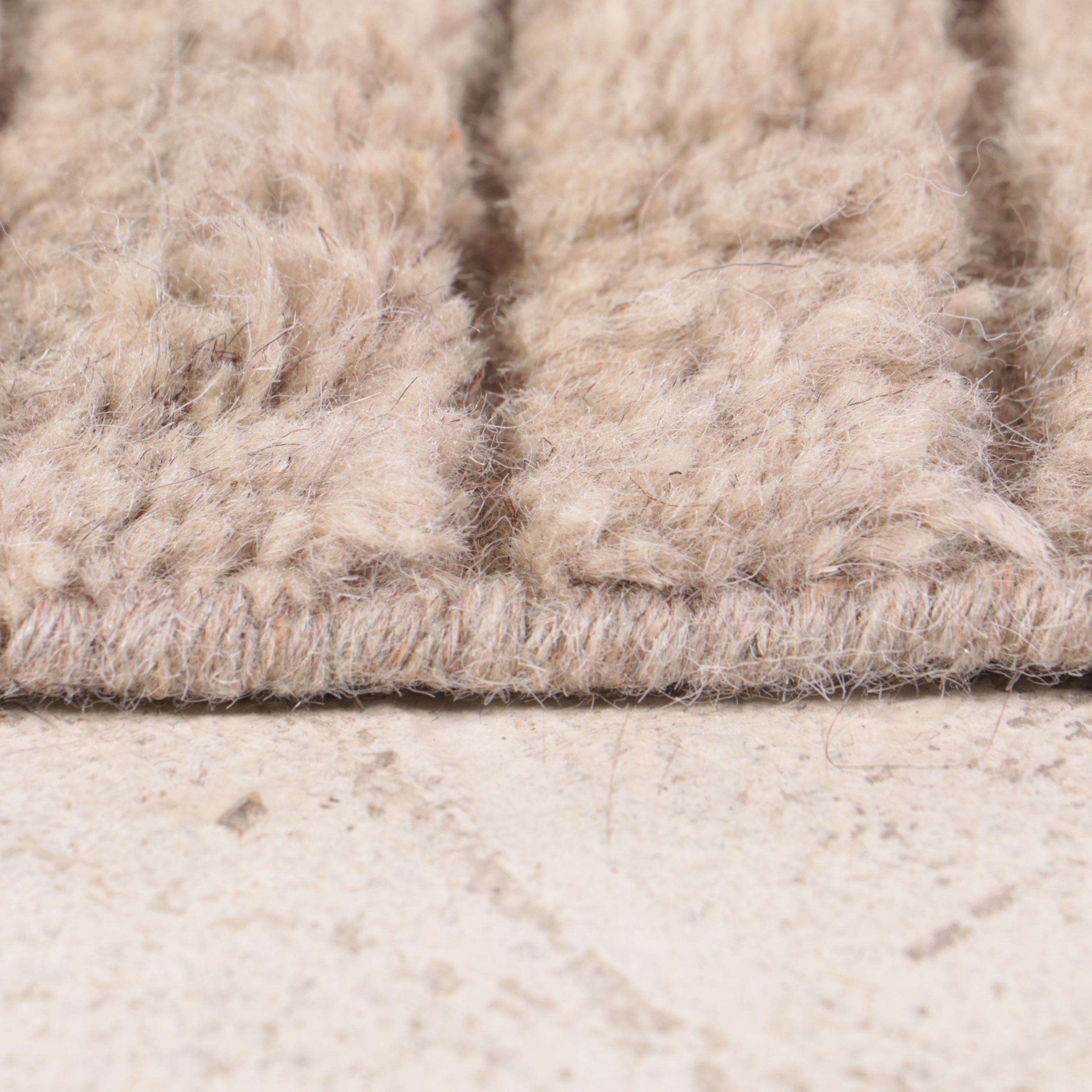 9'8 x 13'4 Hand-Knotted Armadillo Carved Area Rug