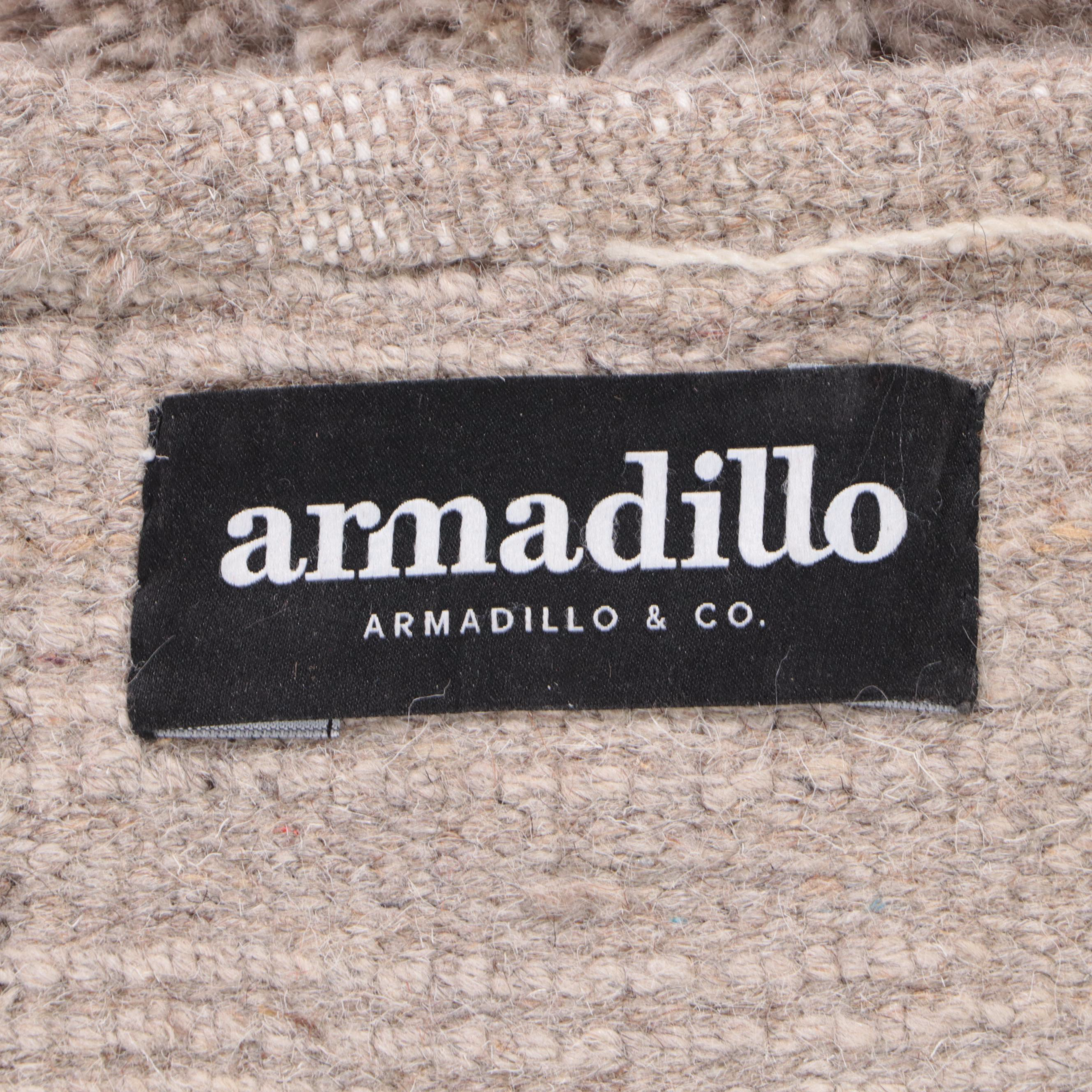 9'8 x 13'4 Hand-Knotted Armadillo Carved Area Rug