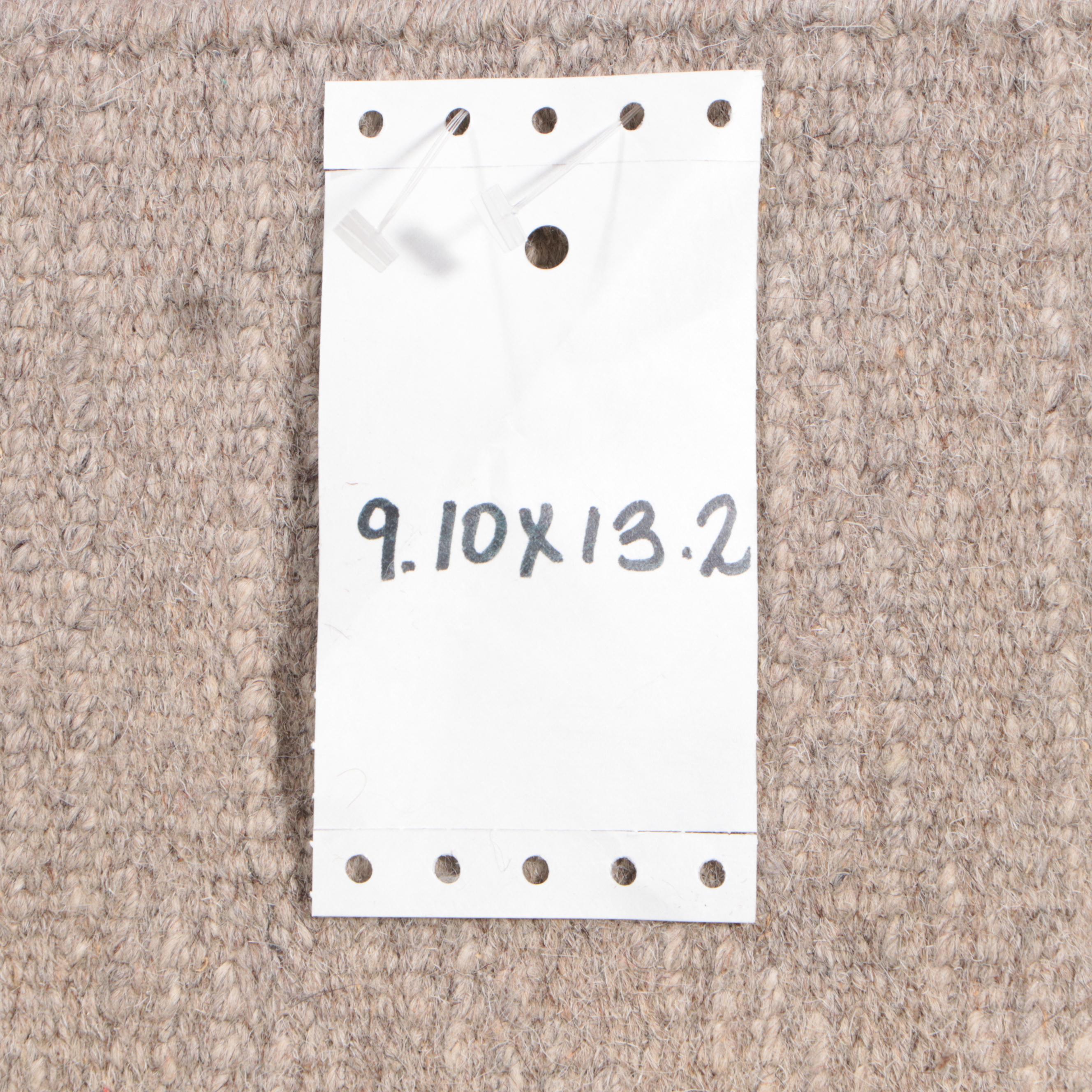 9'8 x 13'4 Hand-Knotted Armadillo Carved Area Rug