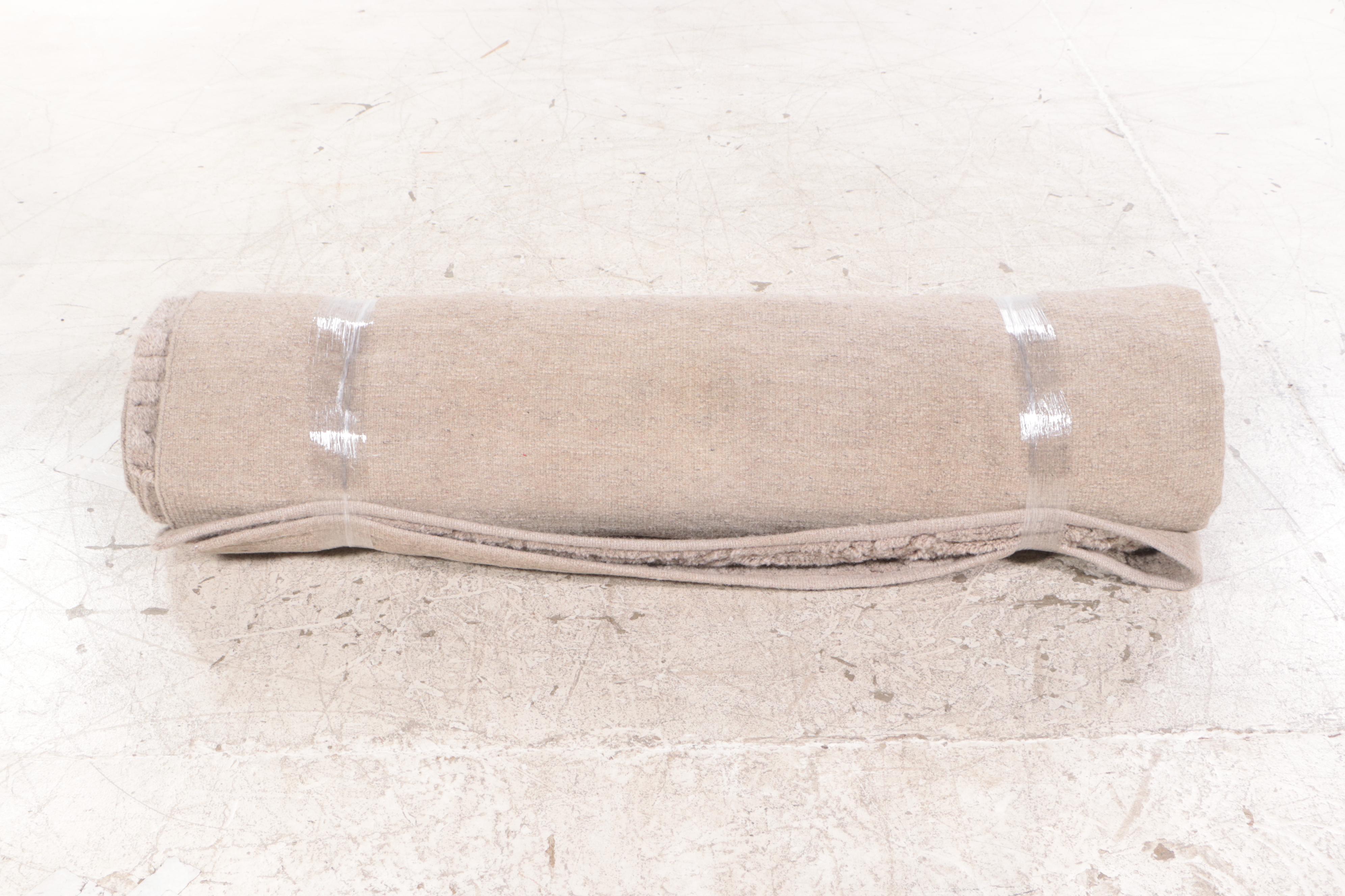 9'8 x 13'4 Hand-Knotted Armadillo Carved Area Rug