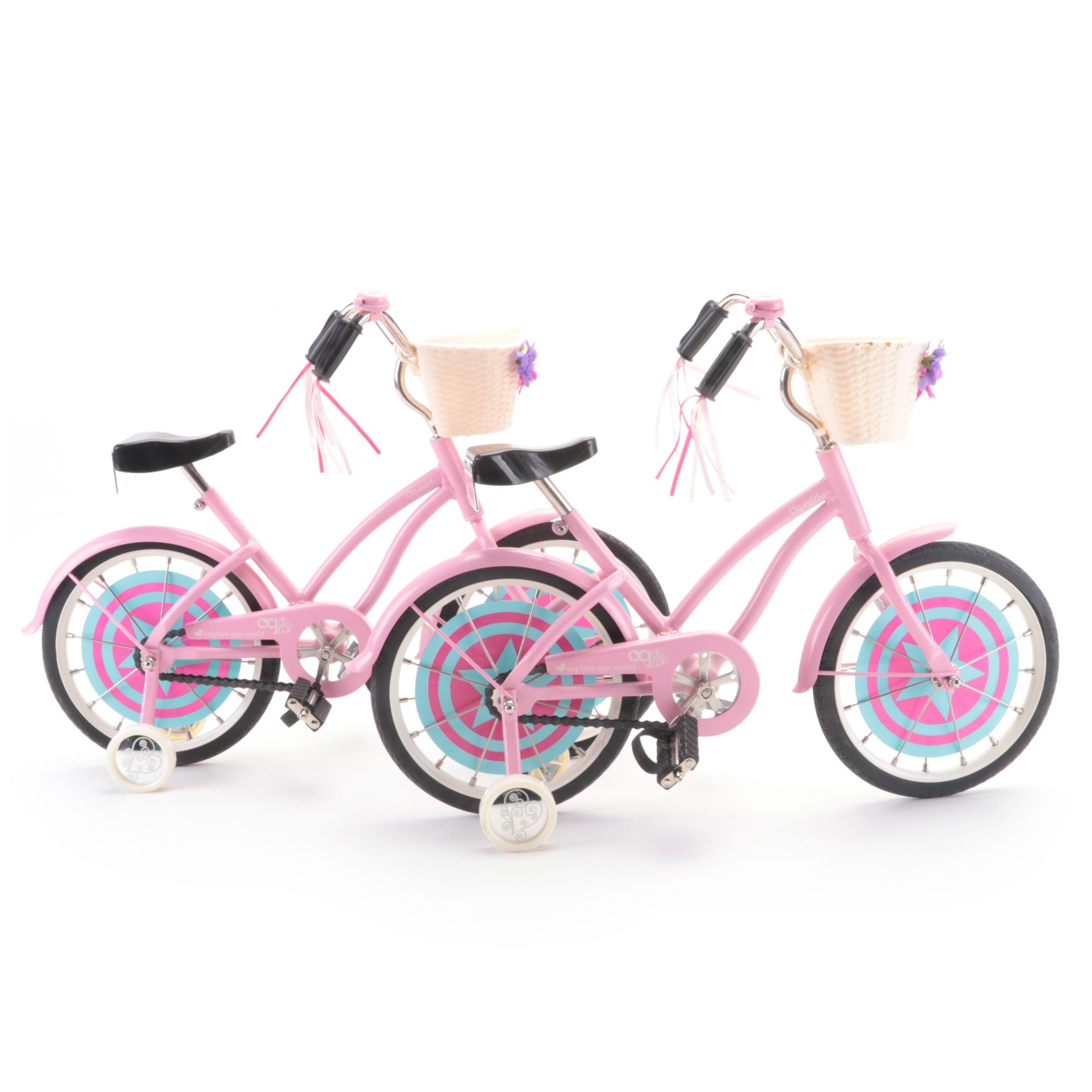 Our Generation OG Girls Bikes with Training Wheels