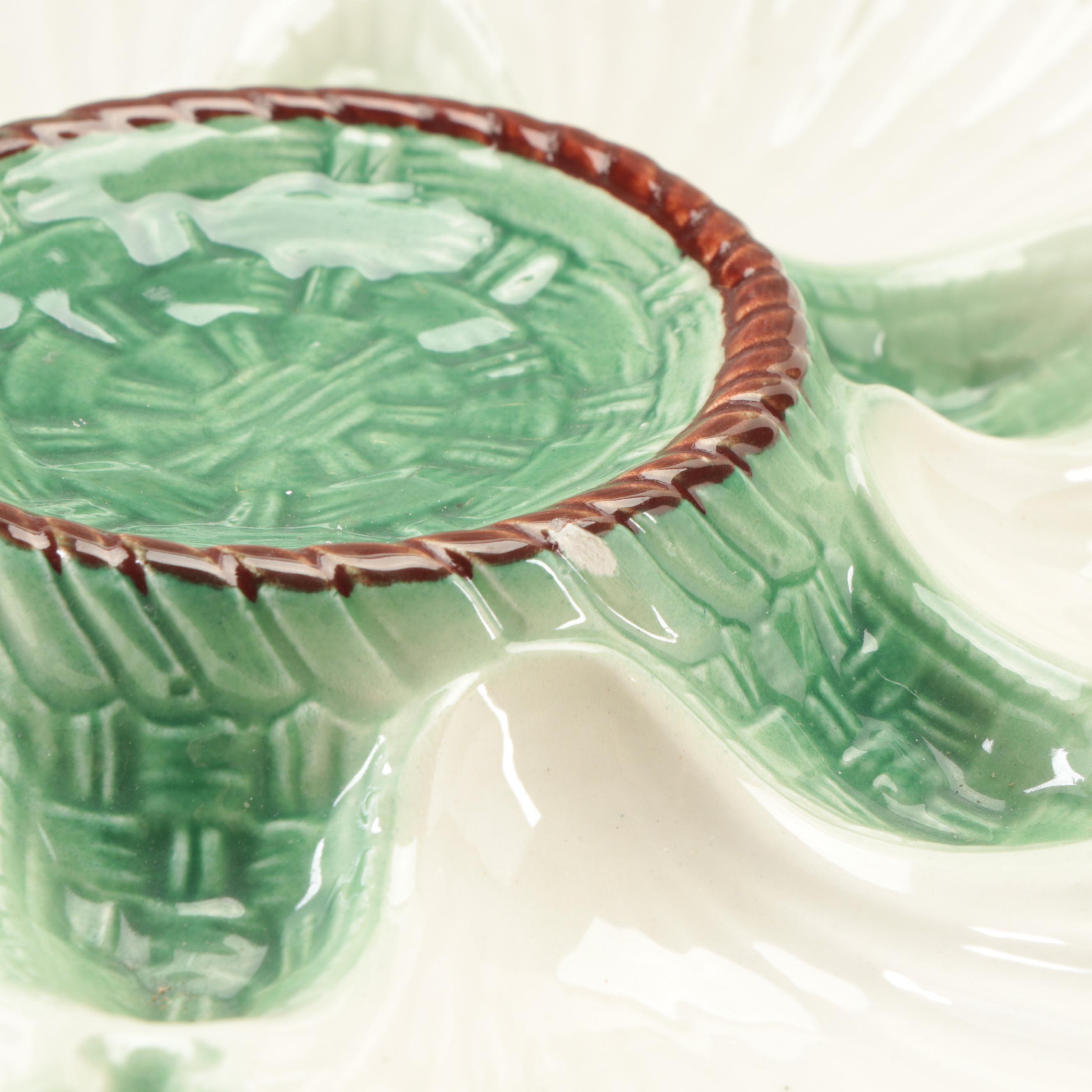 Continental European Porcelain Oyster Plates, Late 19th/ Early 20th Century